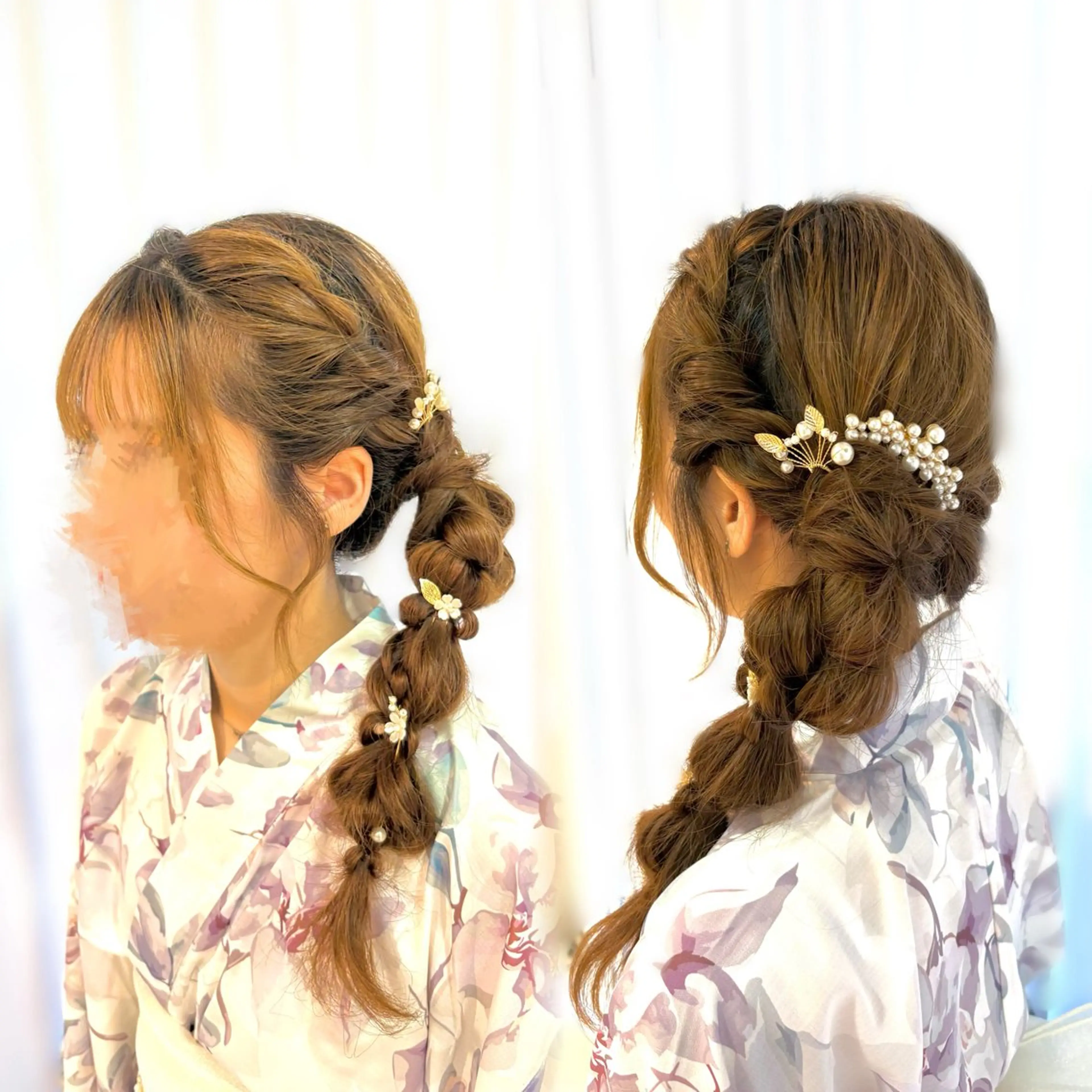 ヘアアレンジ 浴衣 🎀カラー・カットモ デル募集中✧めい🎀のヘアスタイル