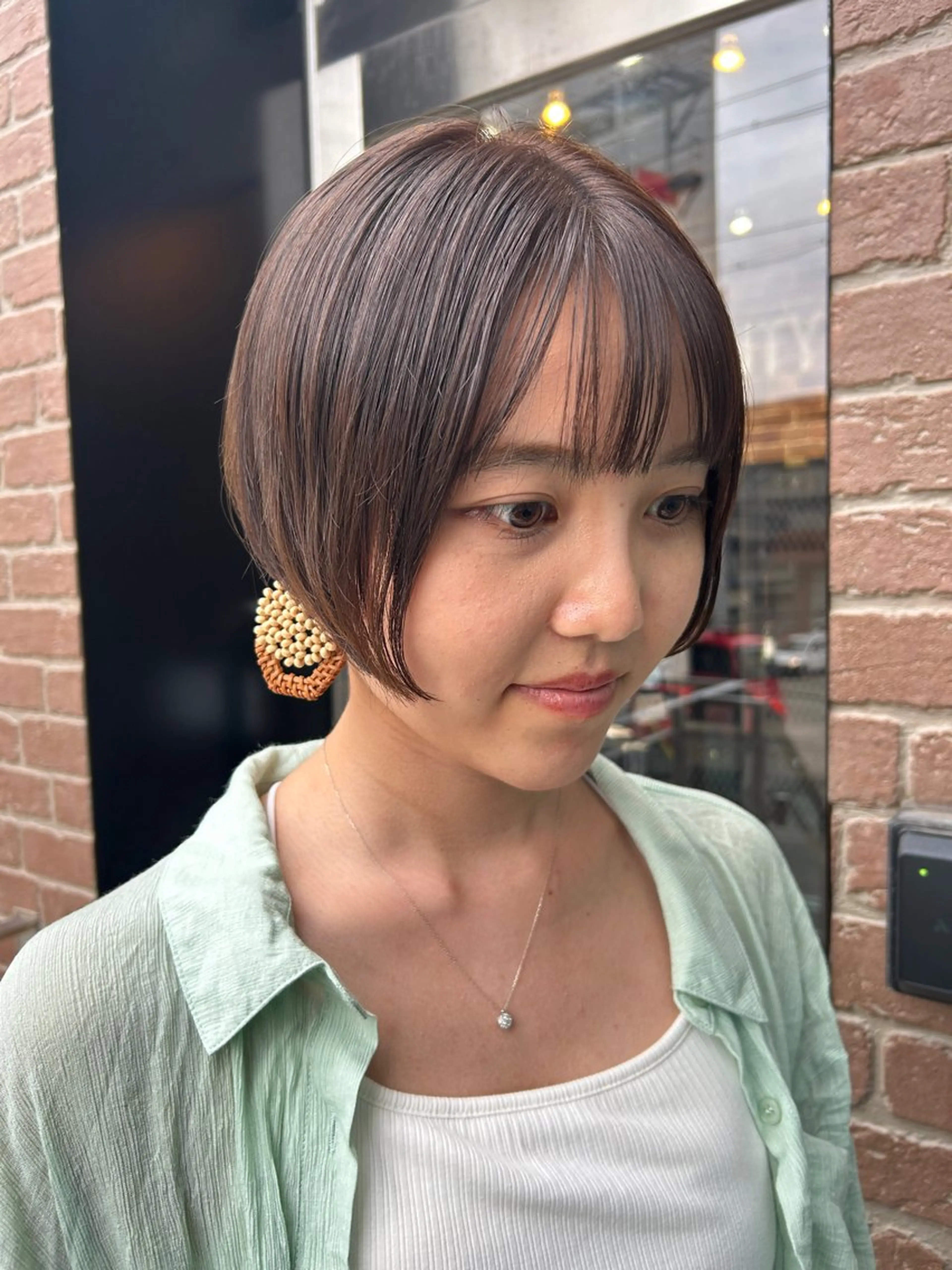 ショート カラー カット 久木原 ゆりのヘアスタイル
