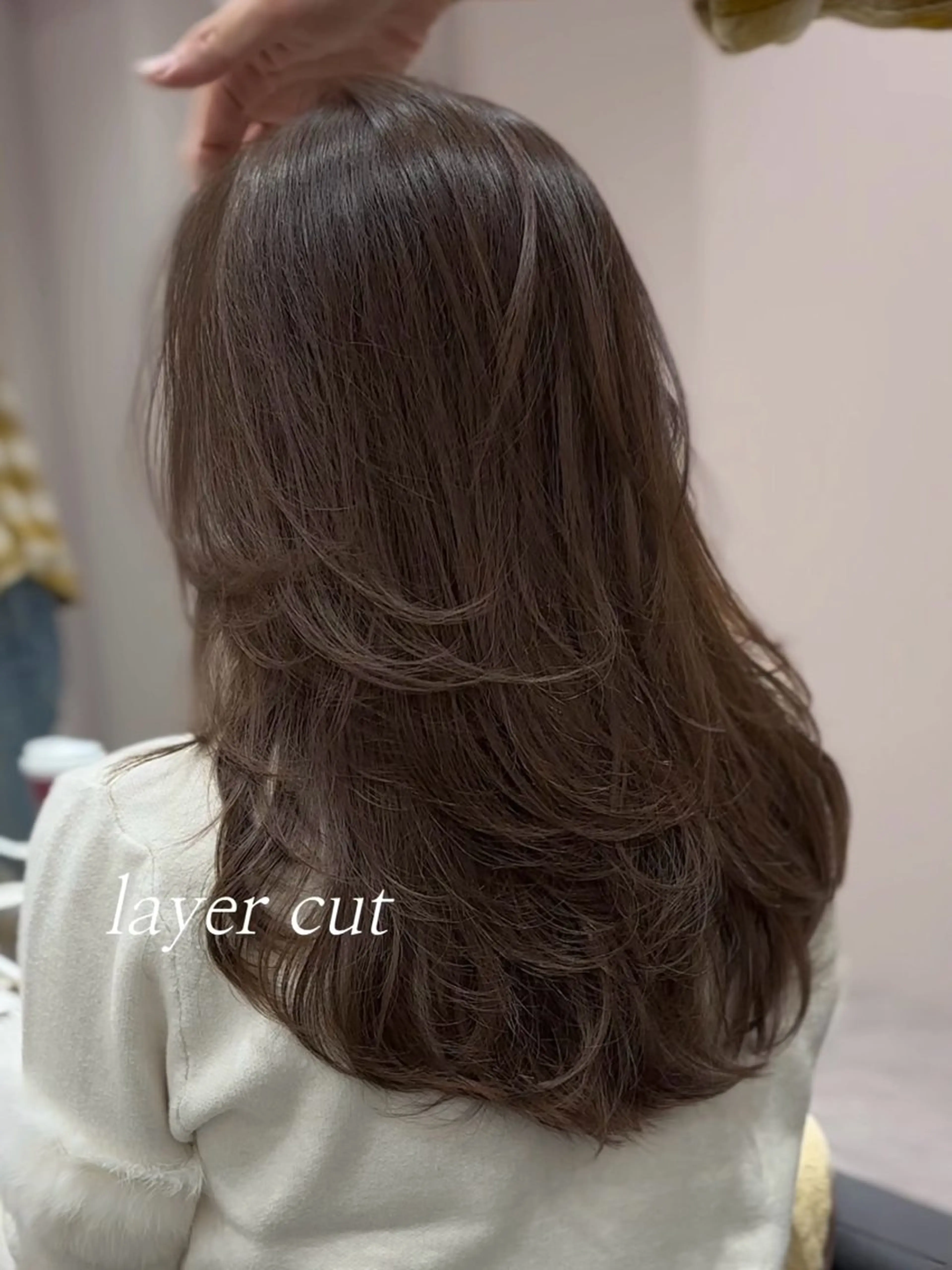 セミロング カラー ハイレイヤー レイヤーカット カット ヘアカラー トリートメント レイヤー/顔周り /透明感🩶高橋大のヘアスタイル