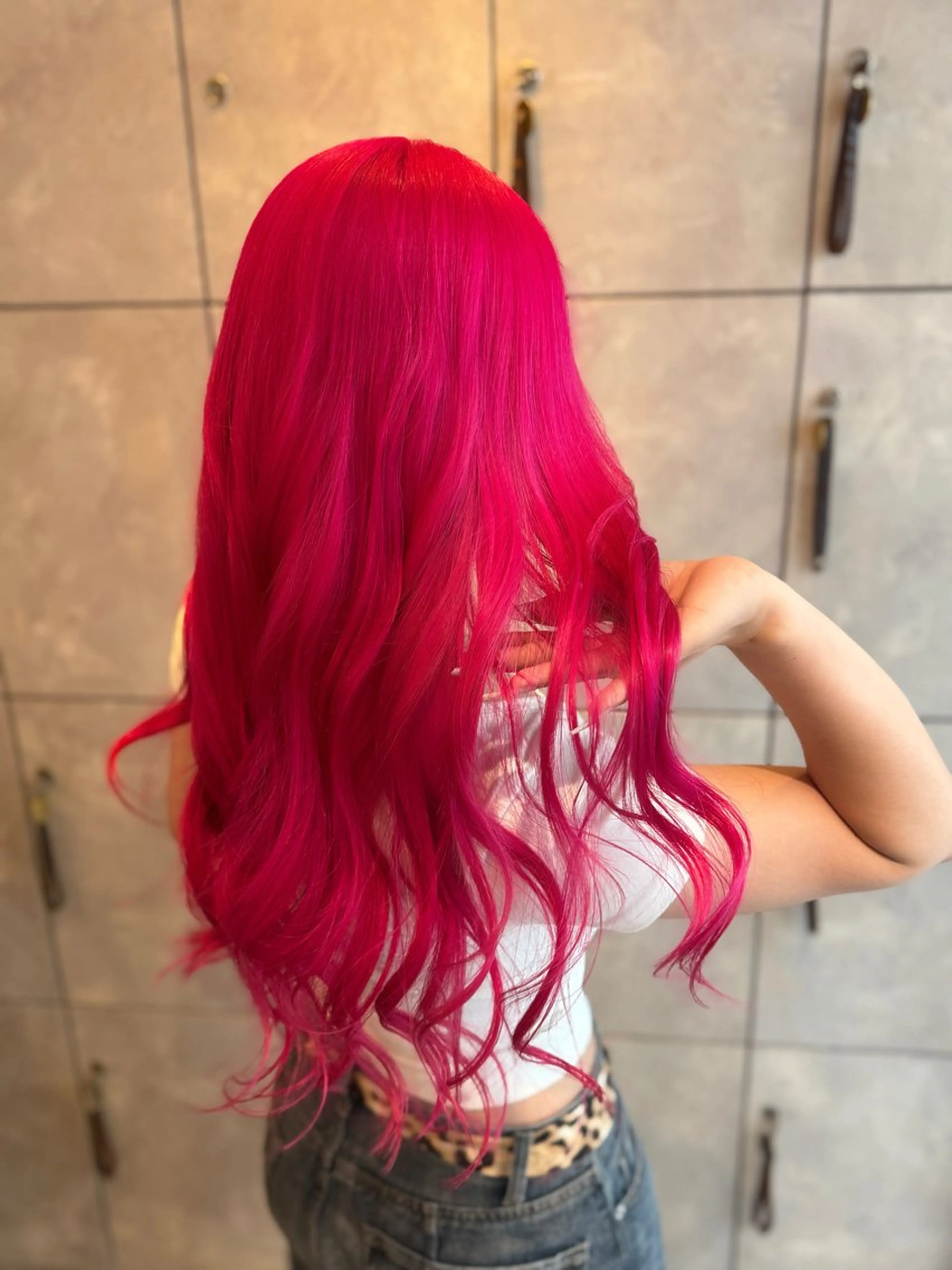 ロング カラー ヘアアレンジ 🎀ハイトーン・艶 カラー HANA🎀のヘアスタイル