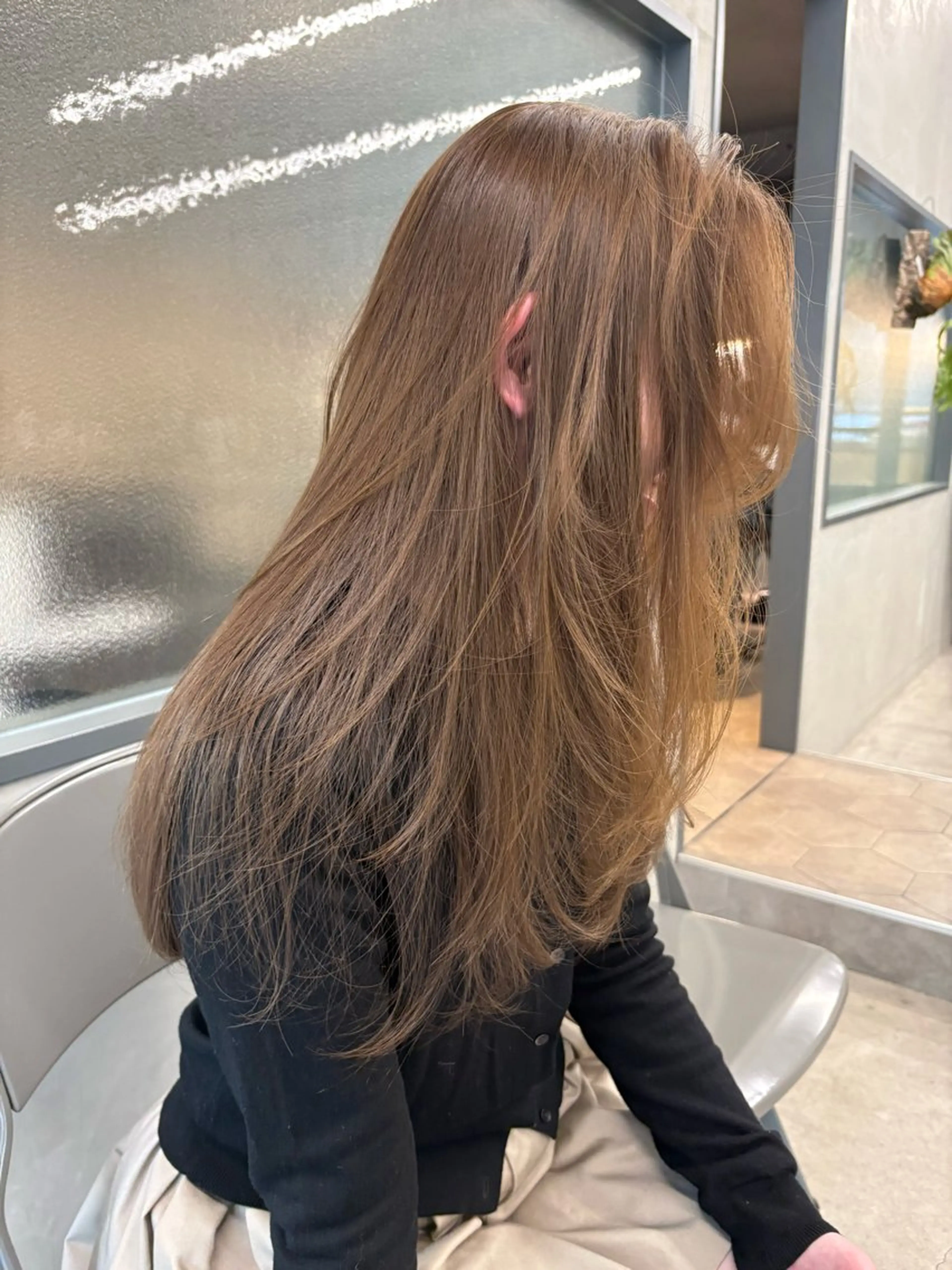 ロング カラー ヘアカラー トリートメント レイヤー/柔色 カラー/SAkiのヘアスタイル