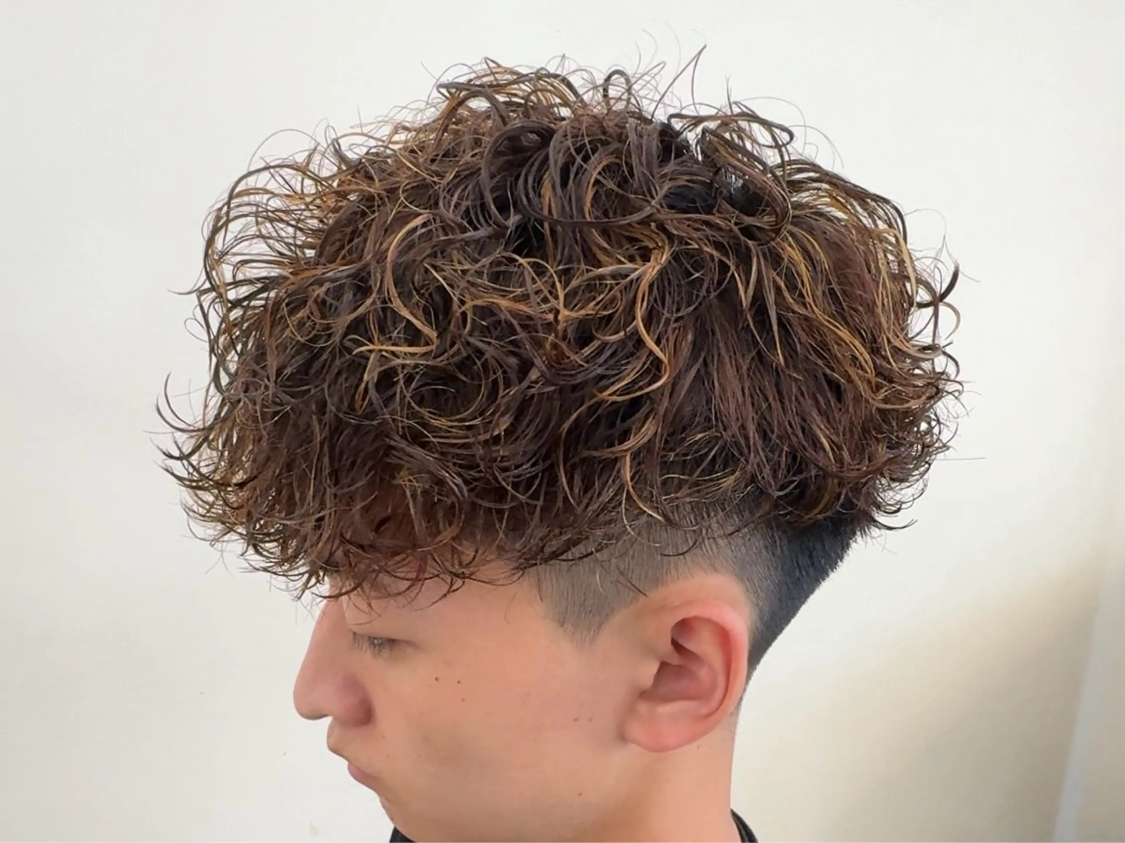 メンズ カット パーマ パーマ/京都駅 /メンズ/藤井 翔のヘアスタイル