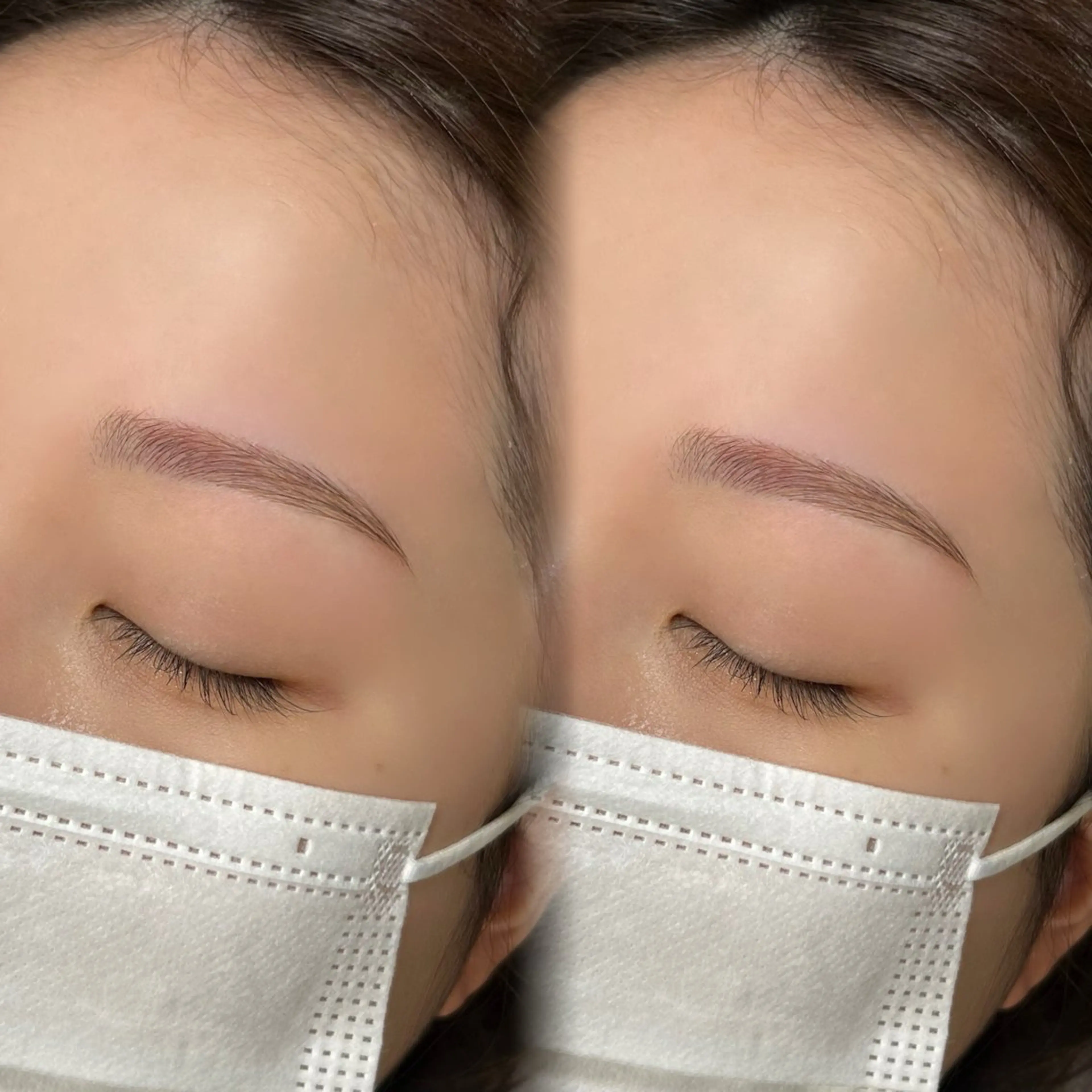 美眉アイブロウWAX(間引き・メイクあり)＋顔WAX脱毛1パーツ ¥6,800の写真