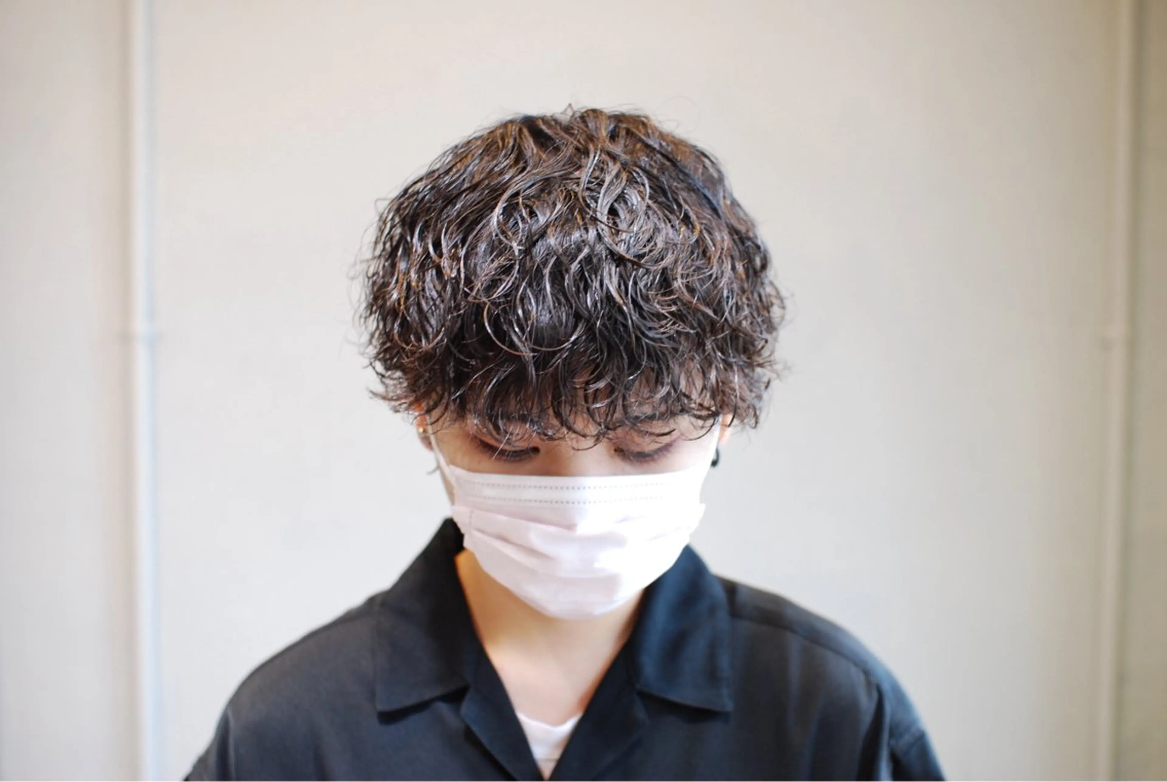 🌊新規様限定🌊 波巻きパーマ+メンズカット+トリートメントの写真