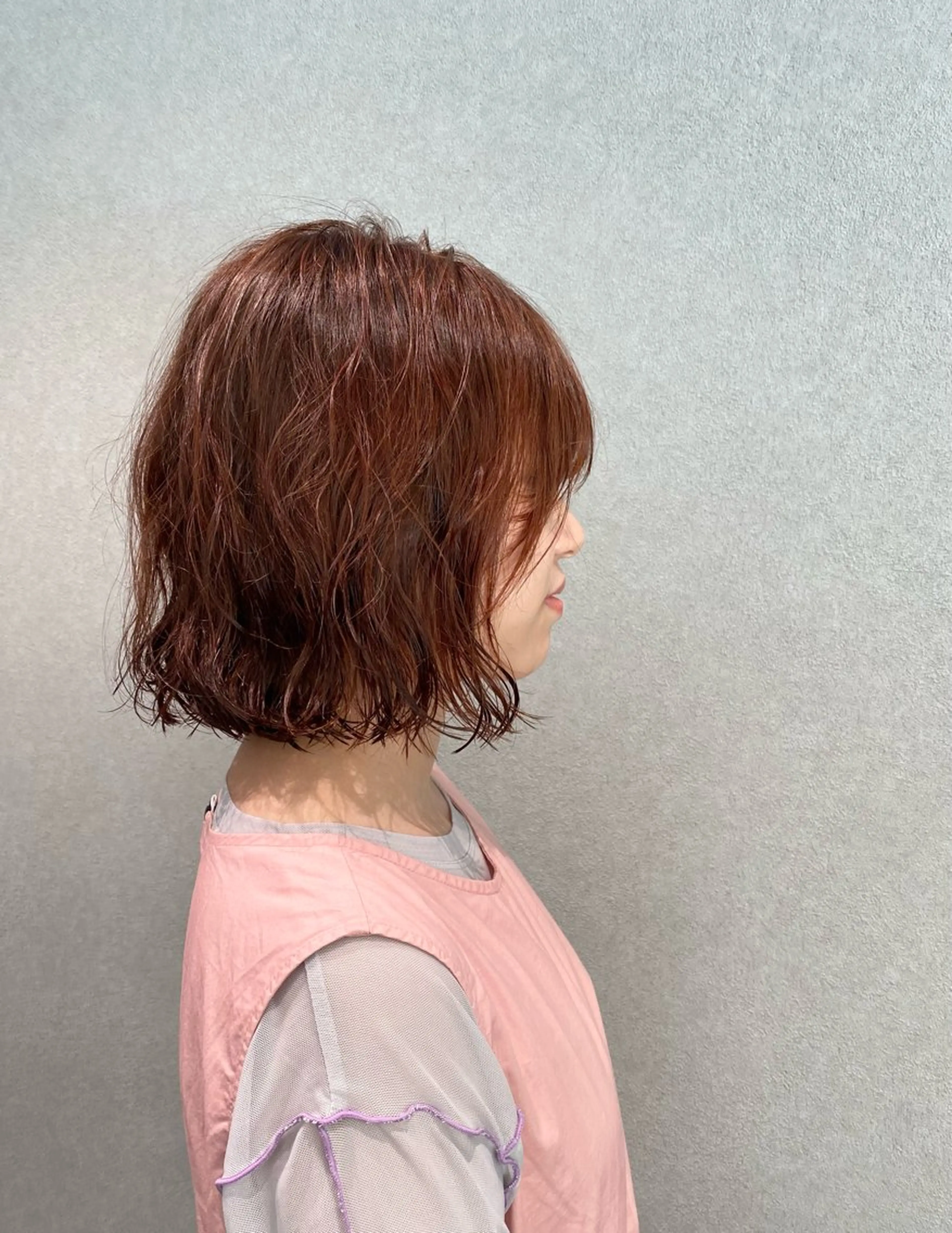 カラー オレンジ Chouette .ayakaのヘアスタイル
