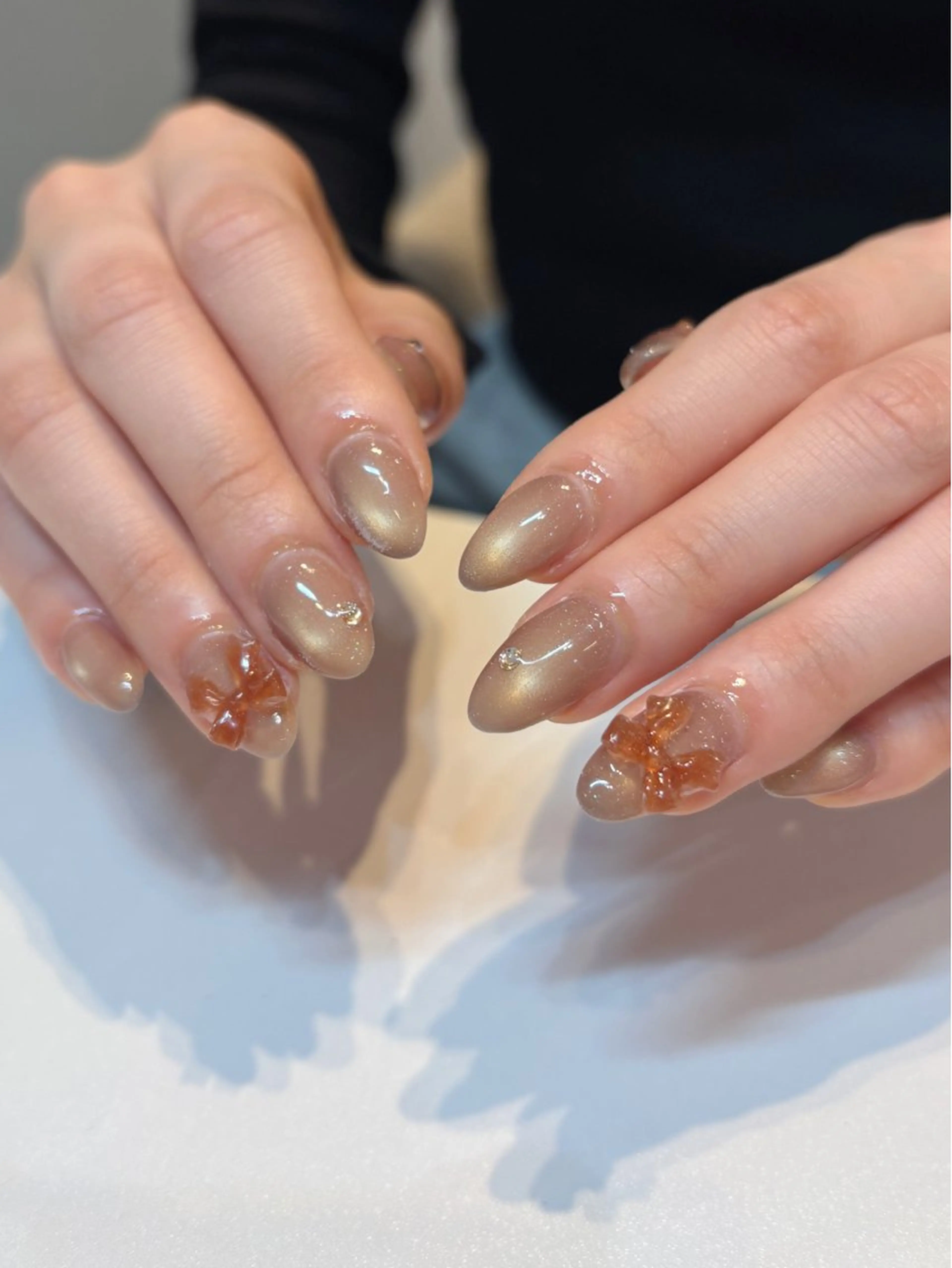 ネイル リボン 🌟Nailist Ako🌟のネイルデザイン