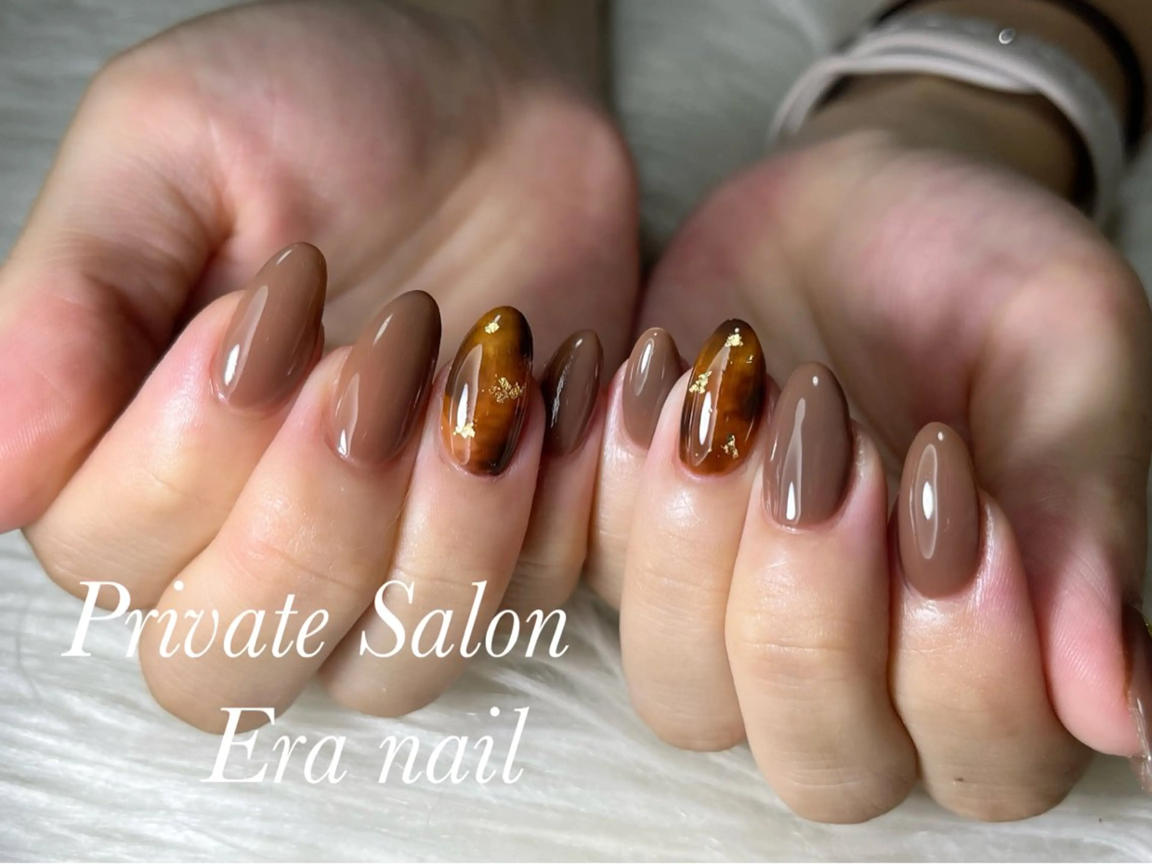 ネイル べっ甲ネイル Era nailのネイルデザイン
