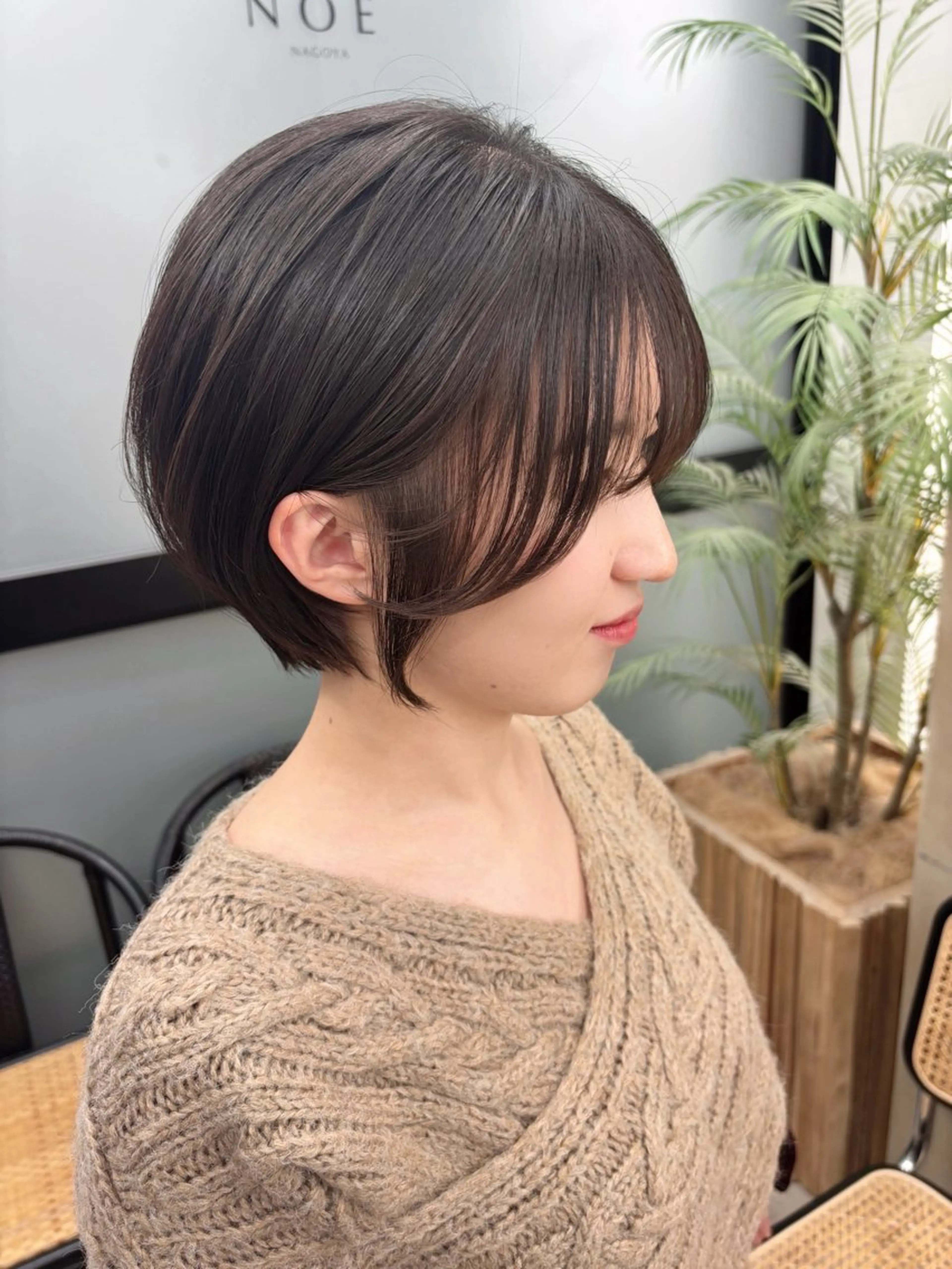 ショート カラー 似合わせカット ショートヘア カット ヘアカラー トリートメント 名駅/ショート/ボブ 透明感カラー/優里のヘアスタイル