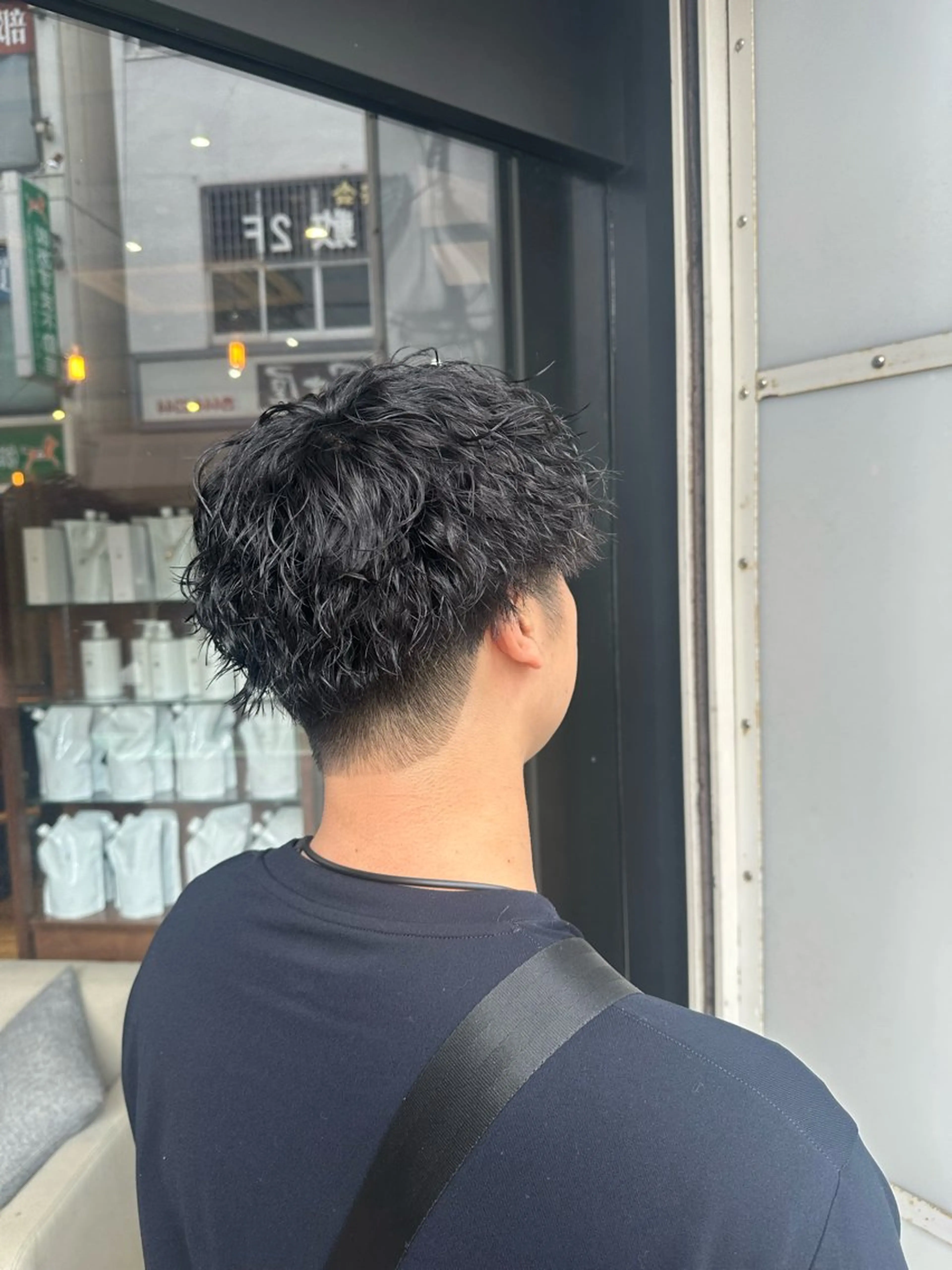 パーマ メンズ カット パーマ いまじゅく あおいのヘアスタイル