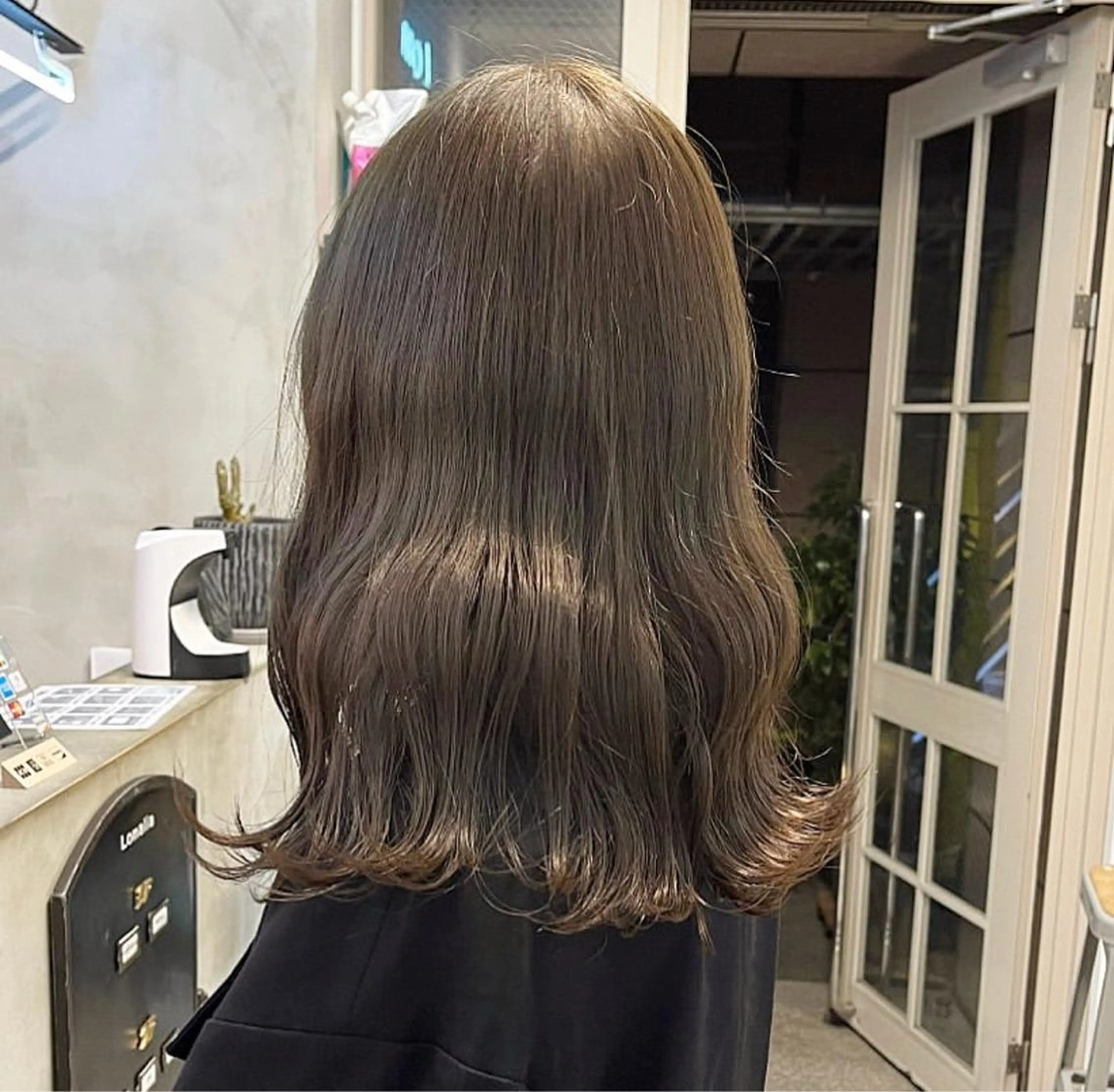 ミディアム カット ヘアカラー オリーブ/縮毛♡ Natsuno🩰のヘアスタイル