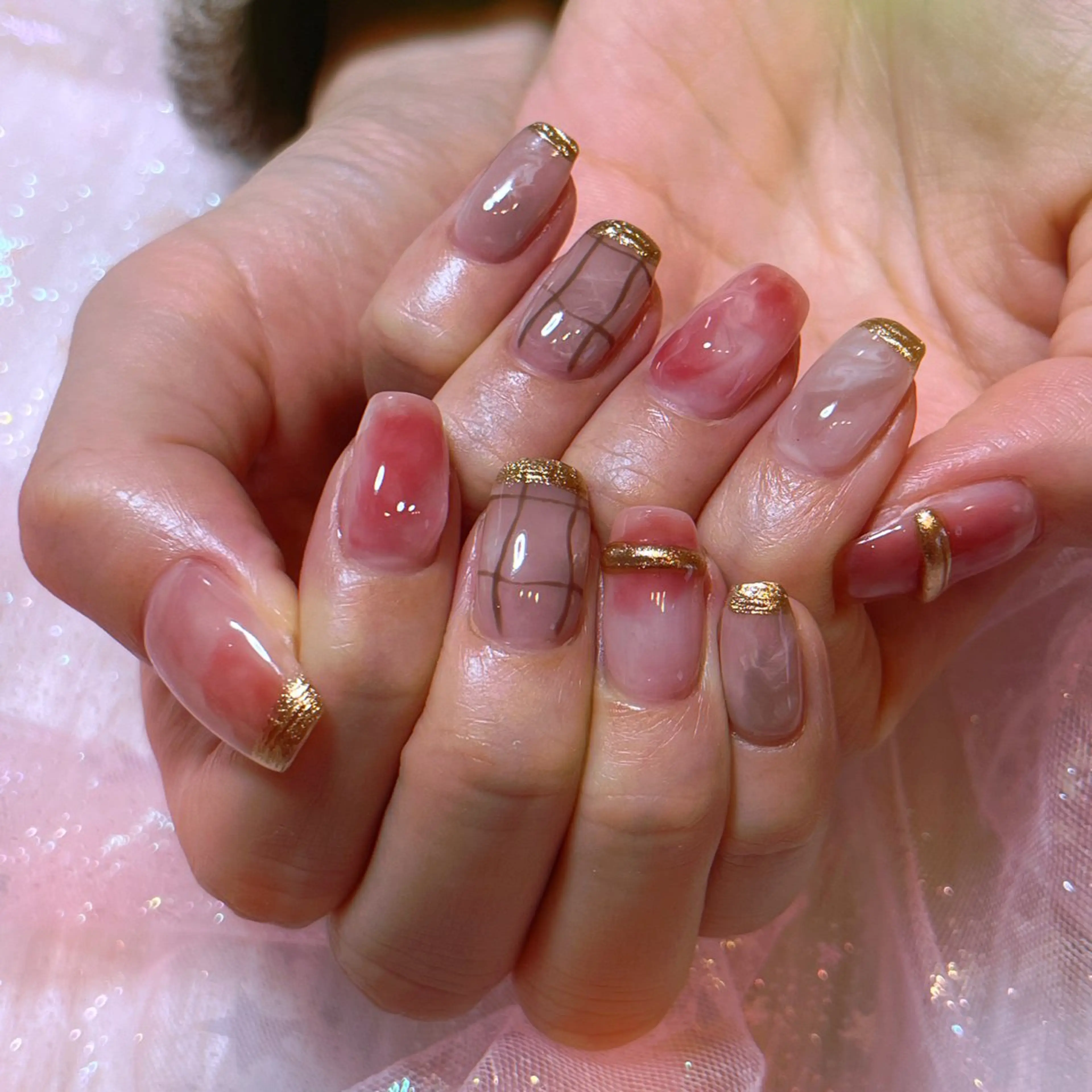 ネイル クリアネイル ジェルネイル ニュアンスネイル RUI ☆のネイルデザイン