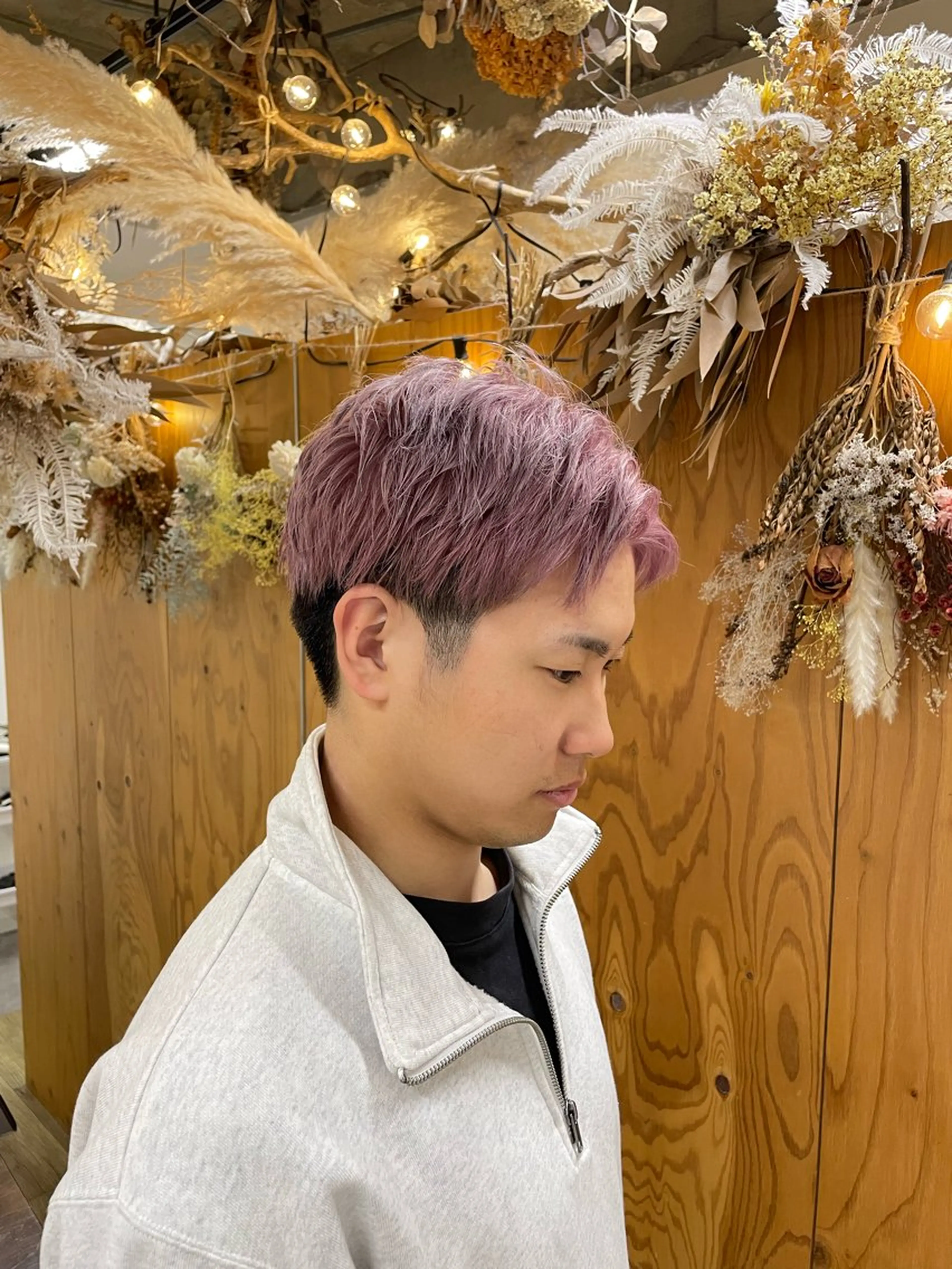 メンズ ︎🤎デザインカラー kayanoのヘアスタイル