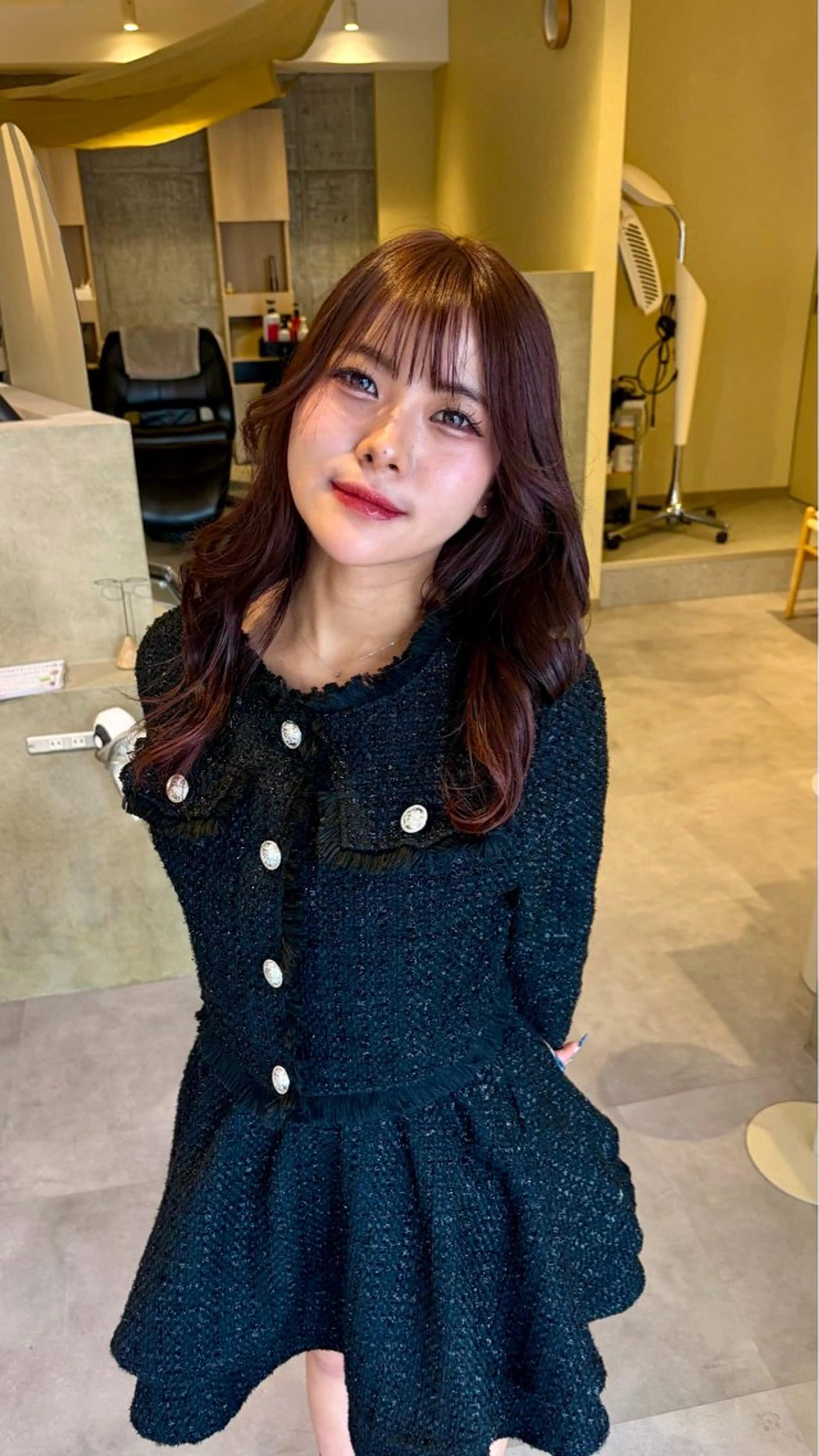 ロング カラー ピンクカラー 本城 真奈のヘアスタイル