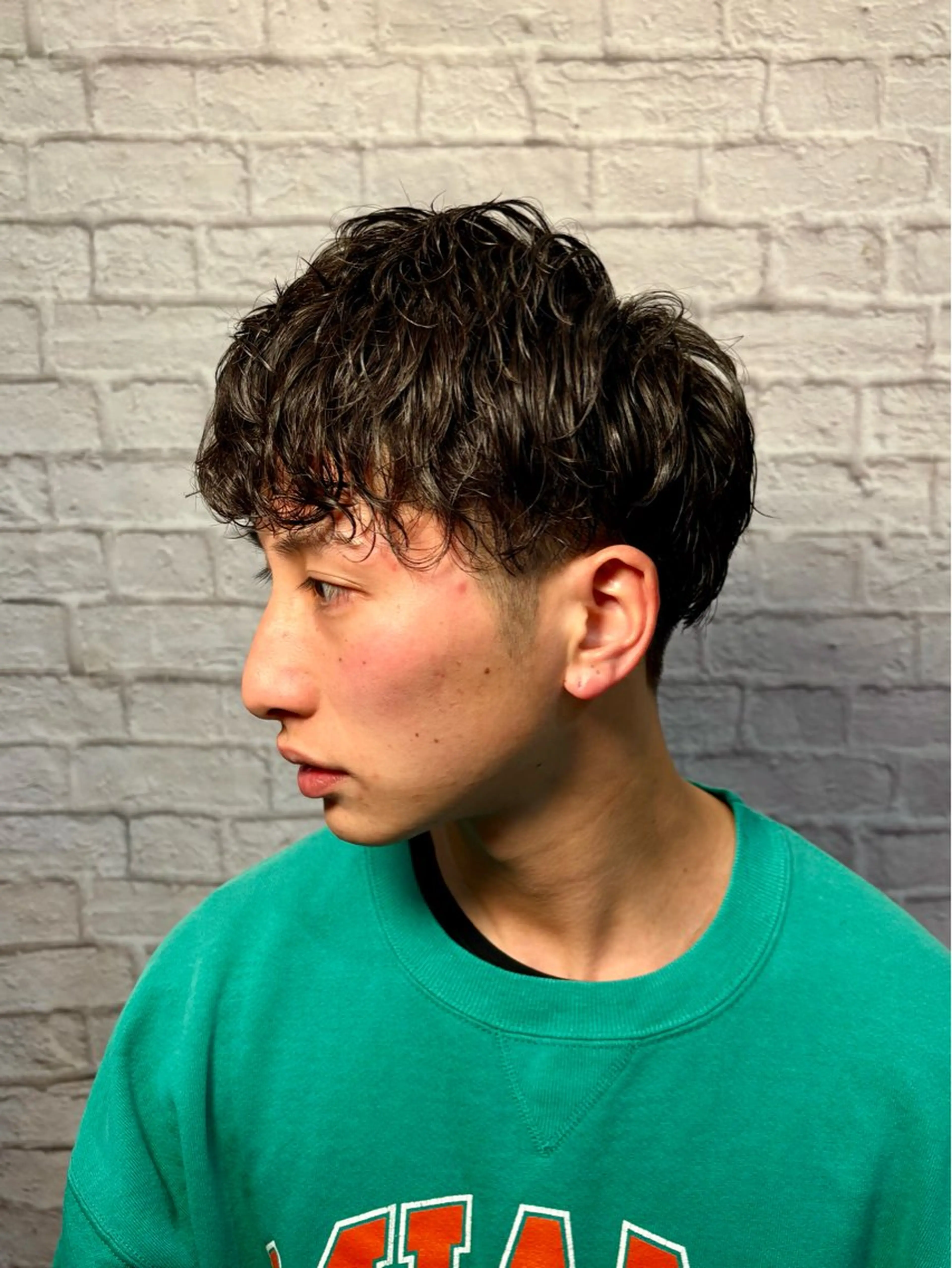 ショート パーマ ヘアアレンジ メンズ キッズ メンズカット/パーマ 山崎航平💈のヘアスタイル