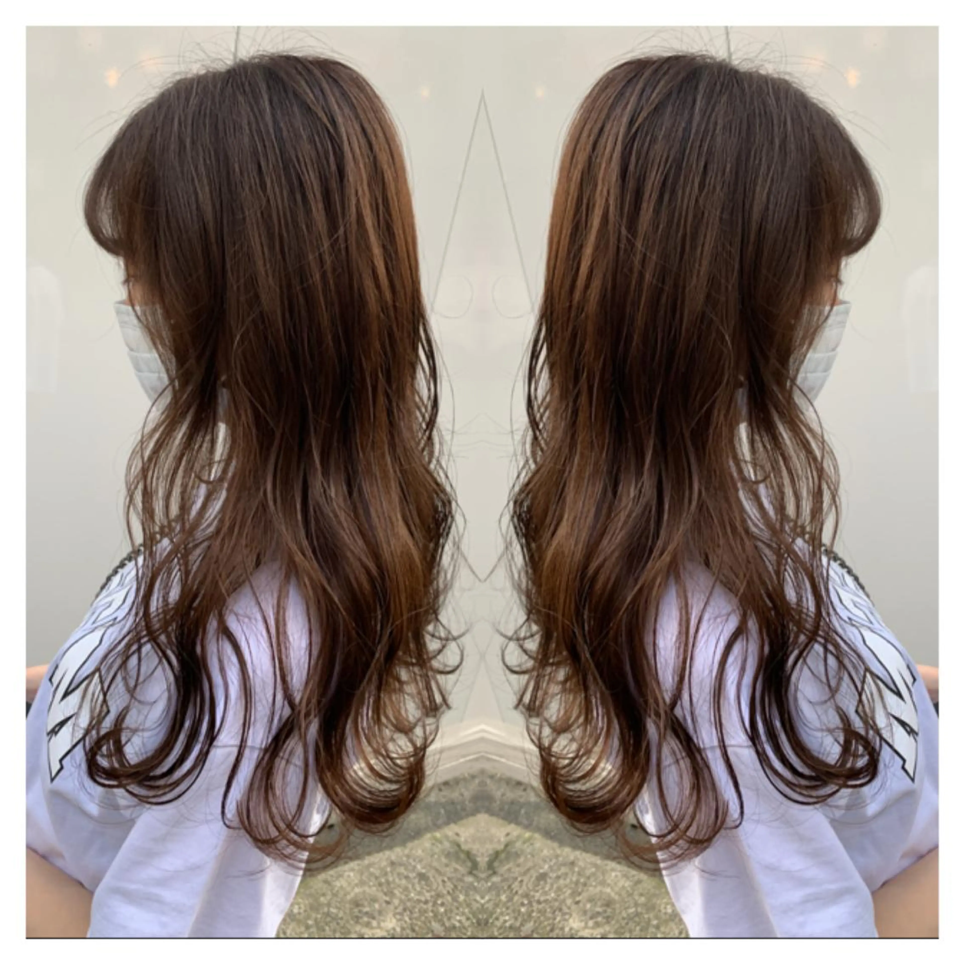 ロング カラー カット ヘアカラー トリートメント 村山 茉衣のヘアスタイル