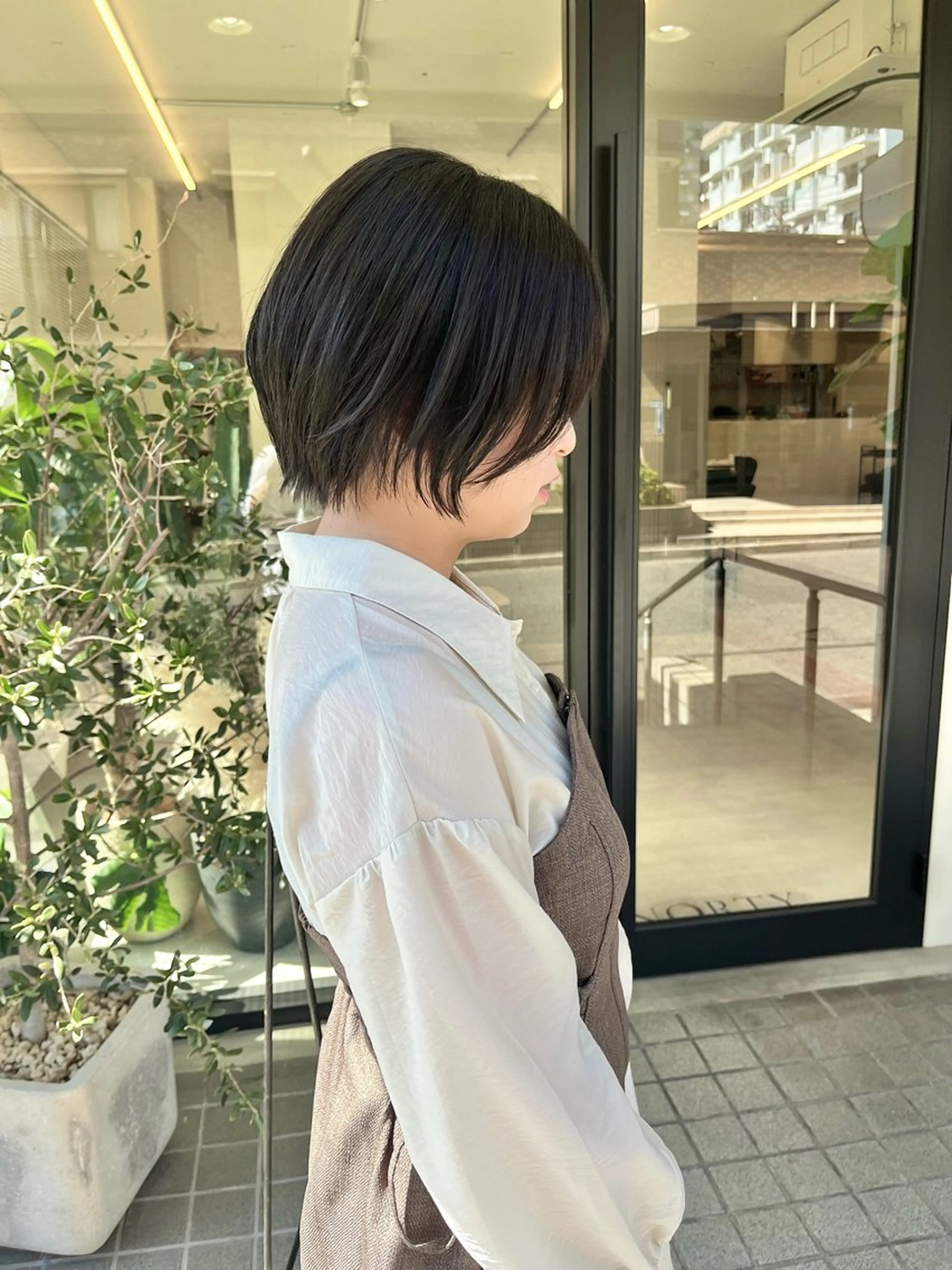 ショート ショートボブ ボブ くびれヘア ショートヘア カット トリートメント 鈴村祐也/ショート /縮毛矯正のヘアスタイル