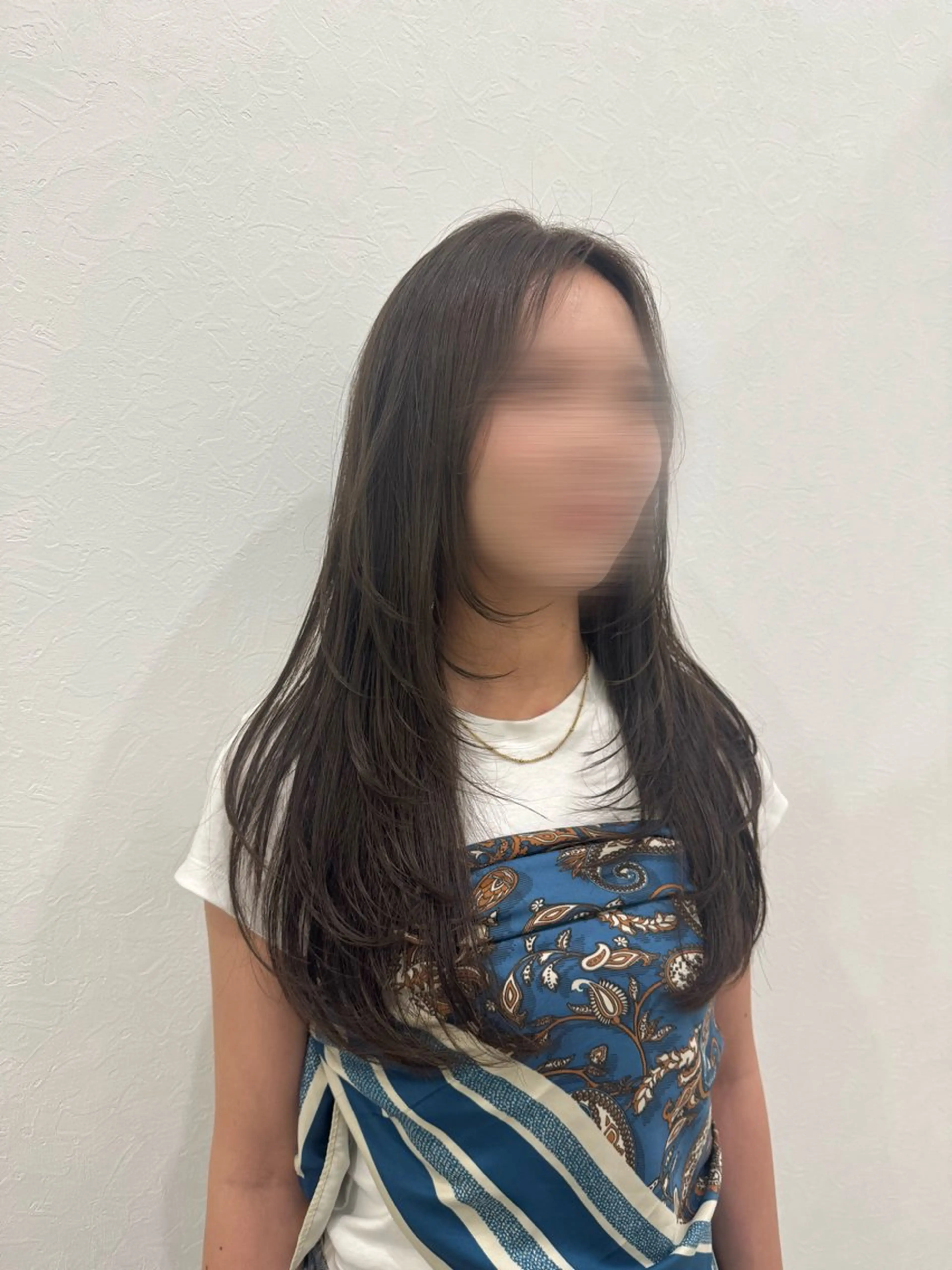 ロング レイヤーカット カット ヘアカラー トリートメント 💎縮毛矯正/透明感 カラー💎椎葉みひろのヘアスタイル