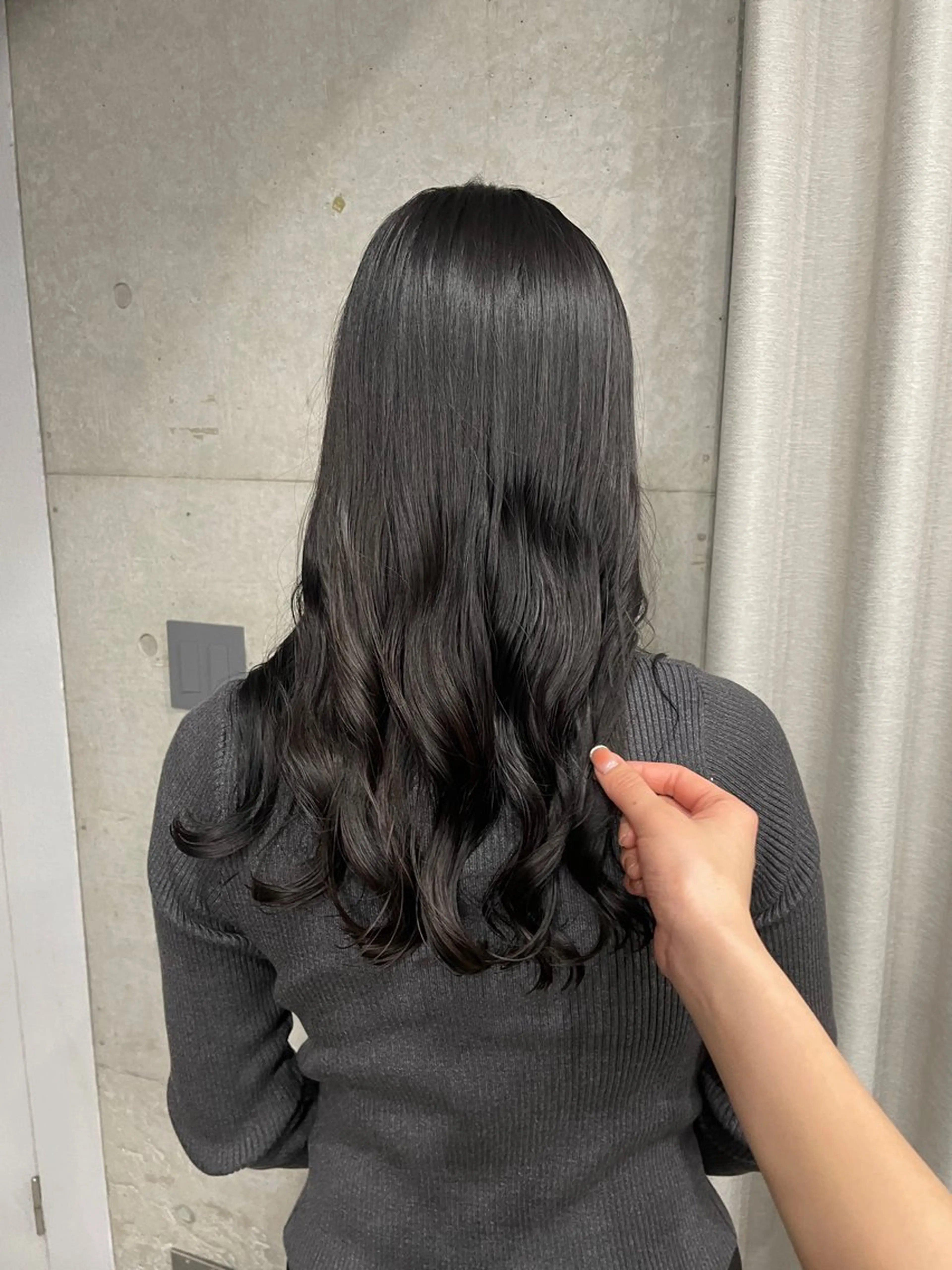 セミロング カラー パーマ カット ヘアカラー 表参道🌿赤み消し カラー/チナツのヘアスタイル