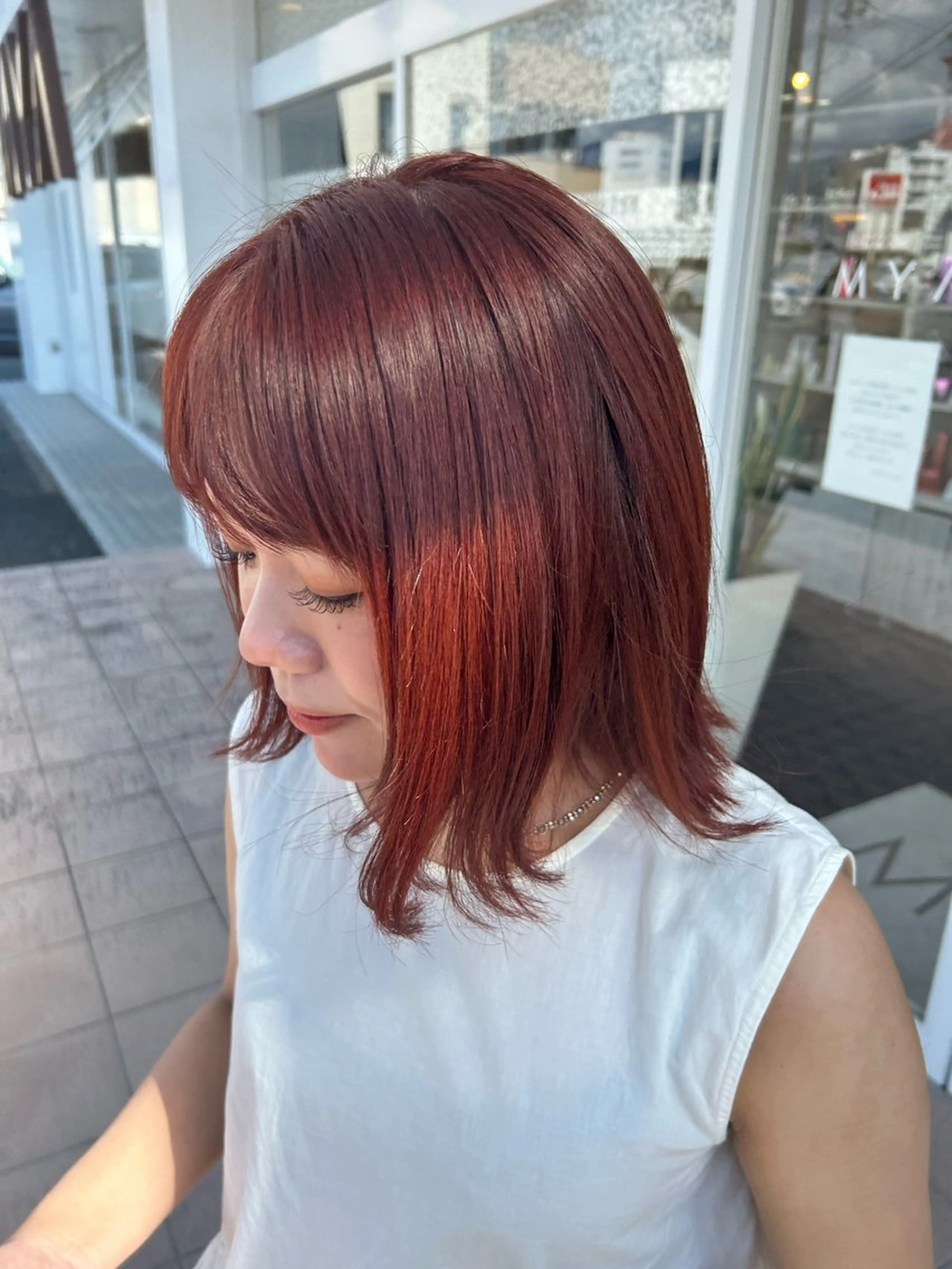 ショート カラー ヘアカラー フルヤ ユウキのヘアスタイル