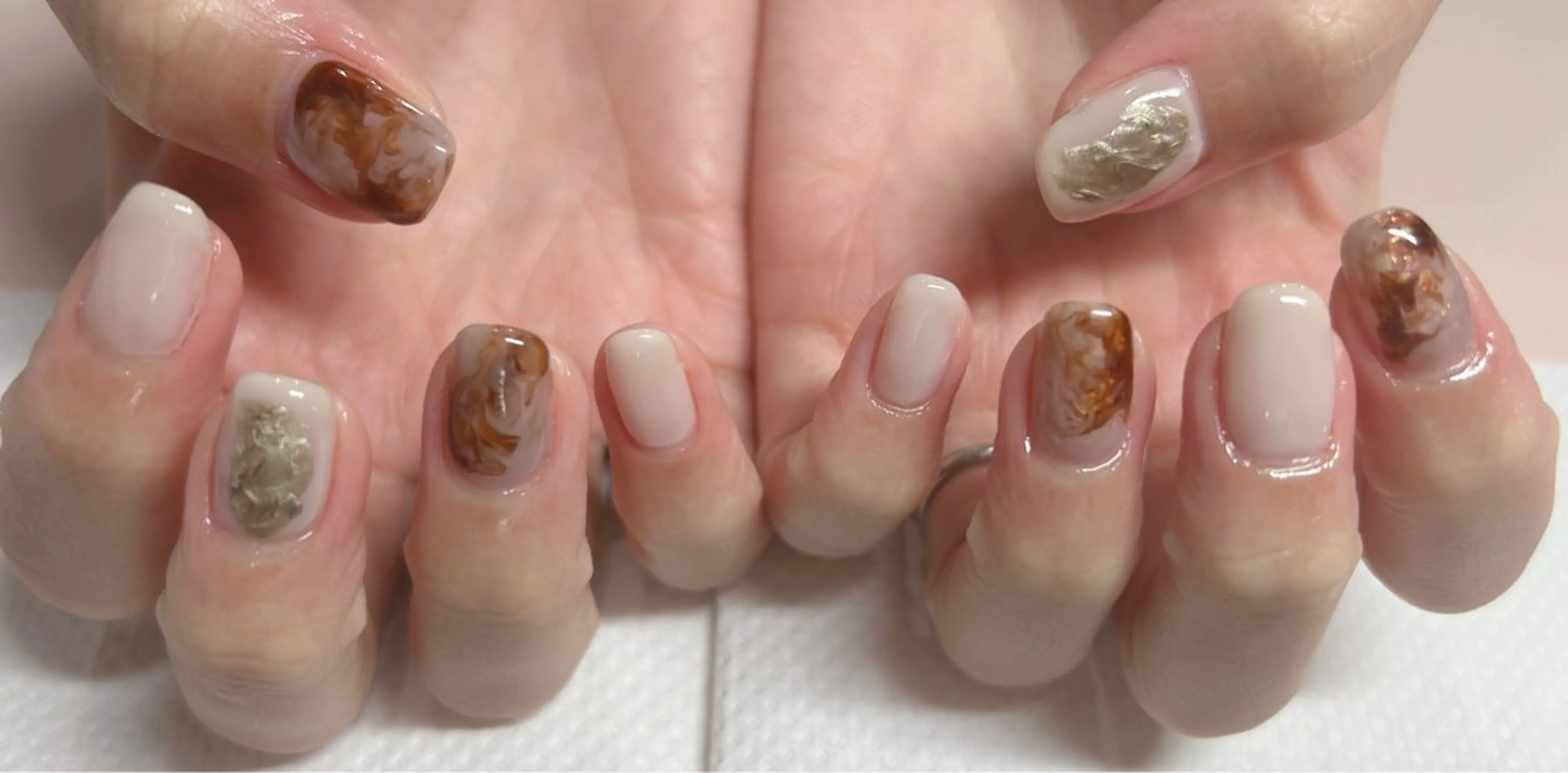 ネイル ニュアンスネイル Rairia nail所属・Rairianail 室橋舞のネイルデザイン
