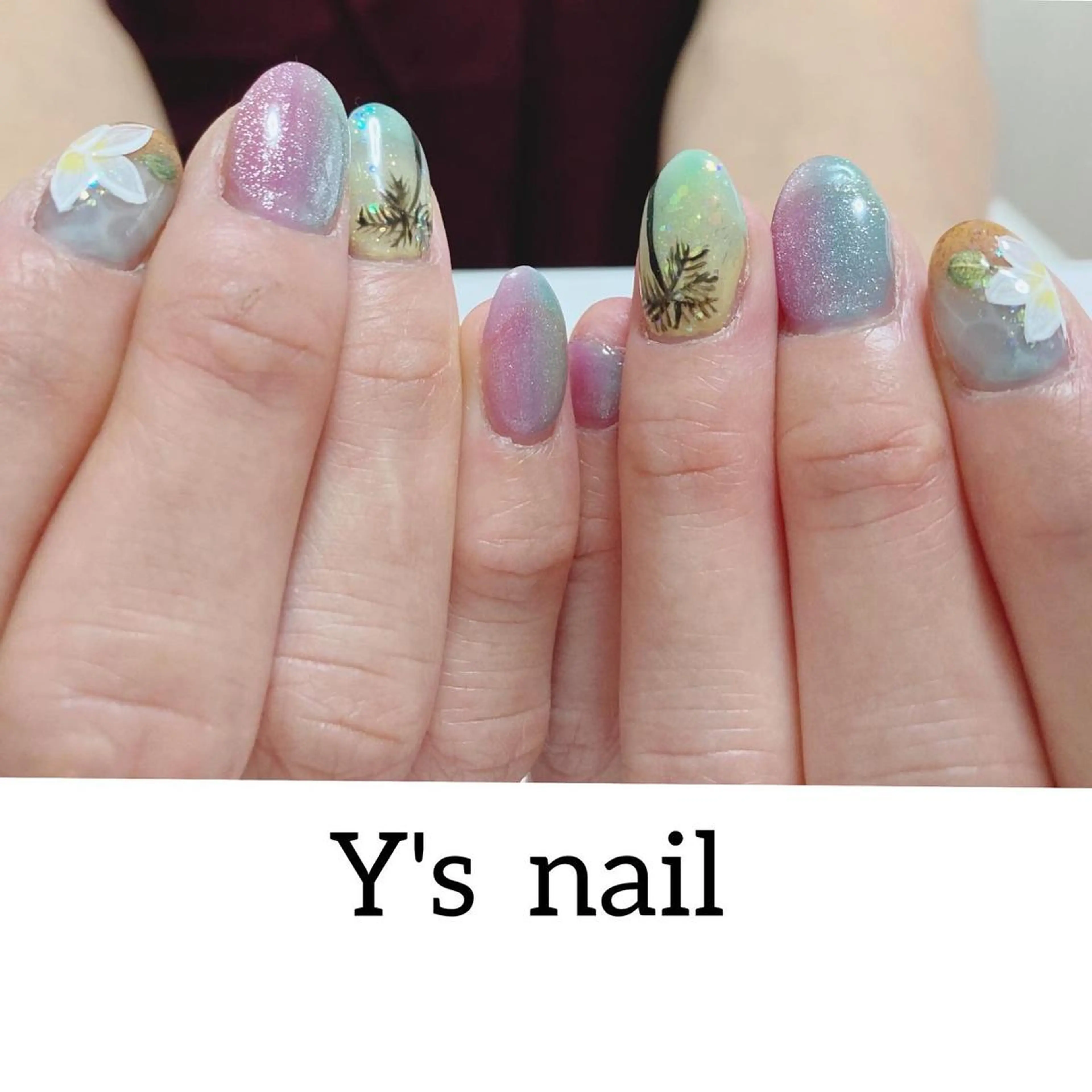 ネイル 夏ネイル 手書きが得意🖌️ Y’s  nailのネイルデザイン