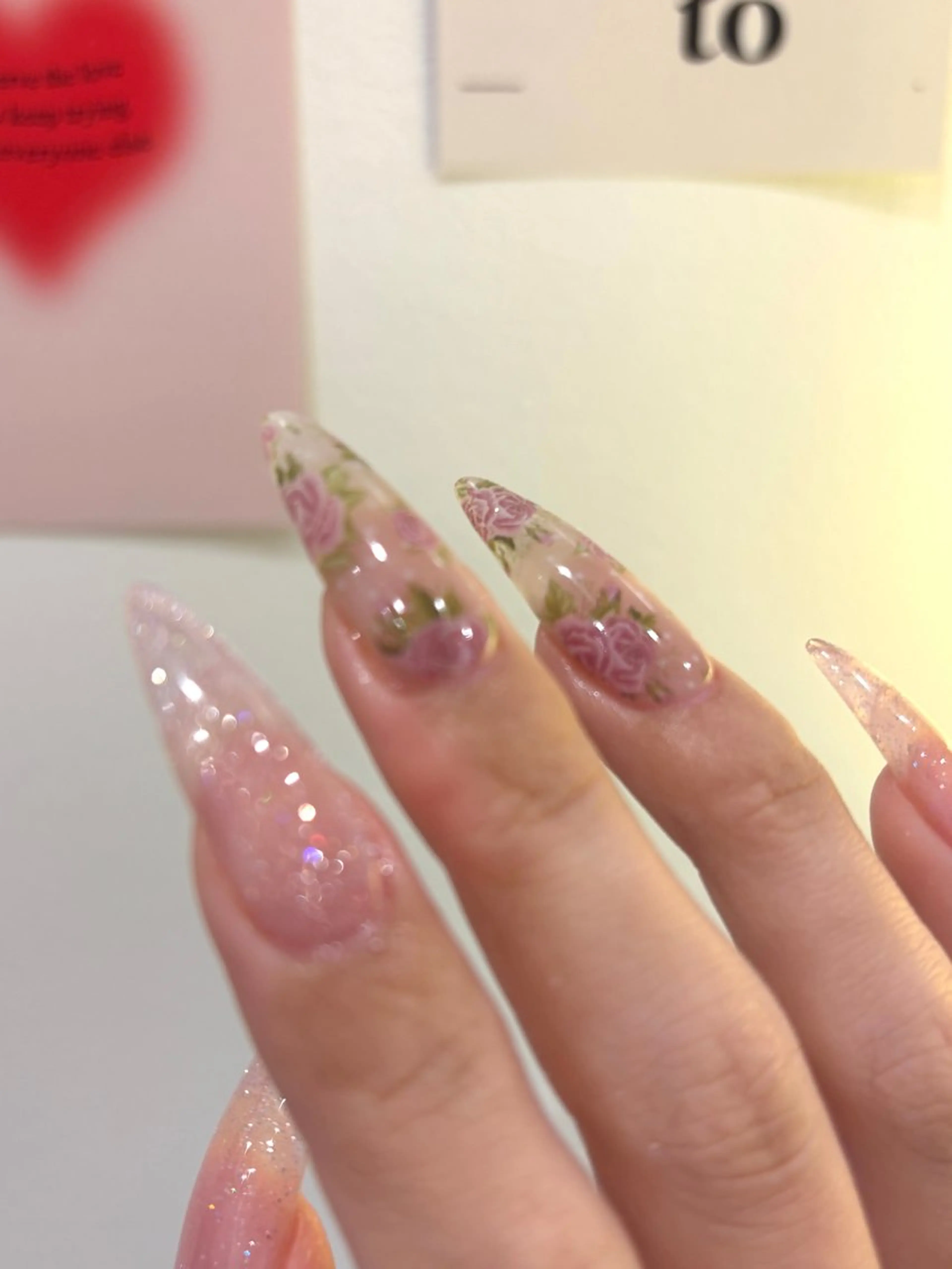 ネイル ハンドネイル 韓国ワンホンピンク 🎀mikuのネイルデザイン