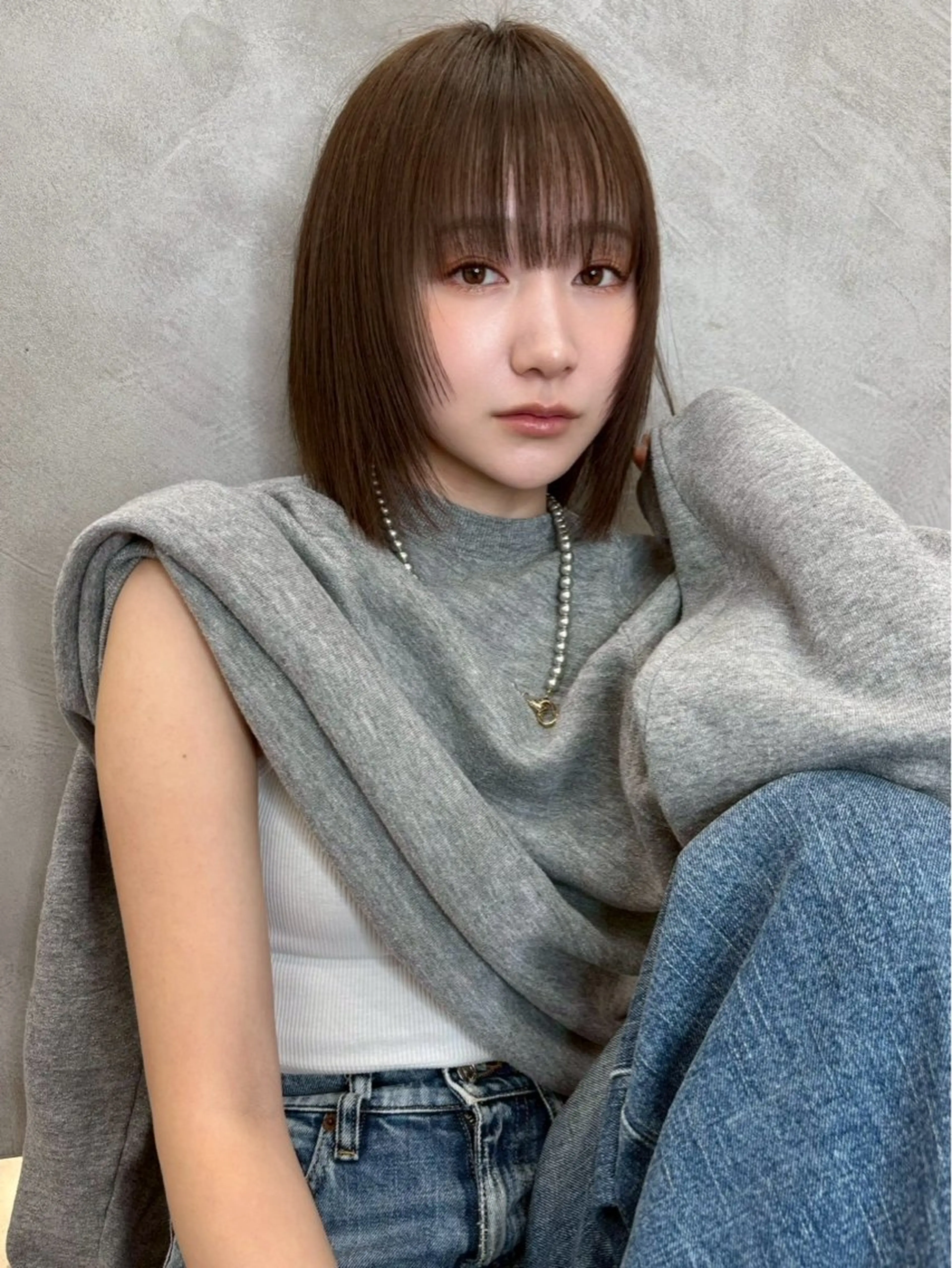 ミディアム 🩵レイヤー/ショー ト/🫧harukaのヘアスタイル