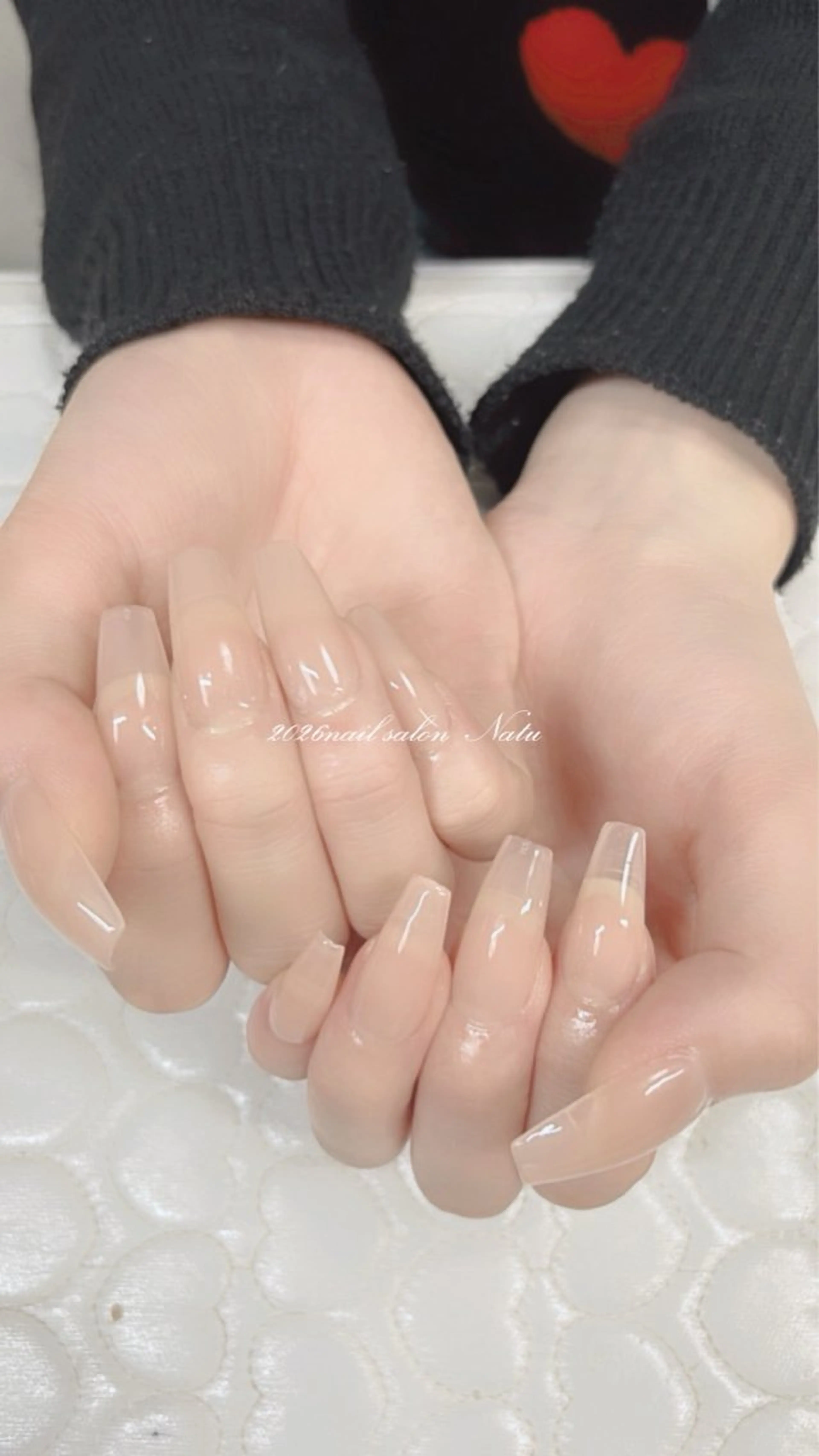 ネイル 長さ出し ロングネイル nailsalon Natuのネイルデザイン