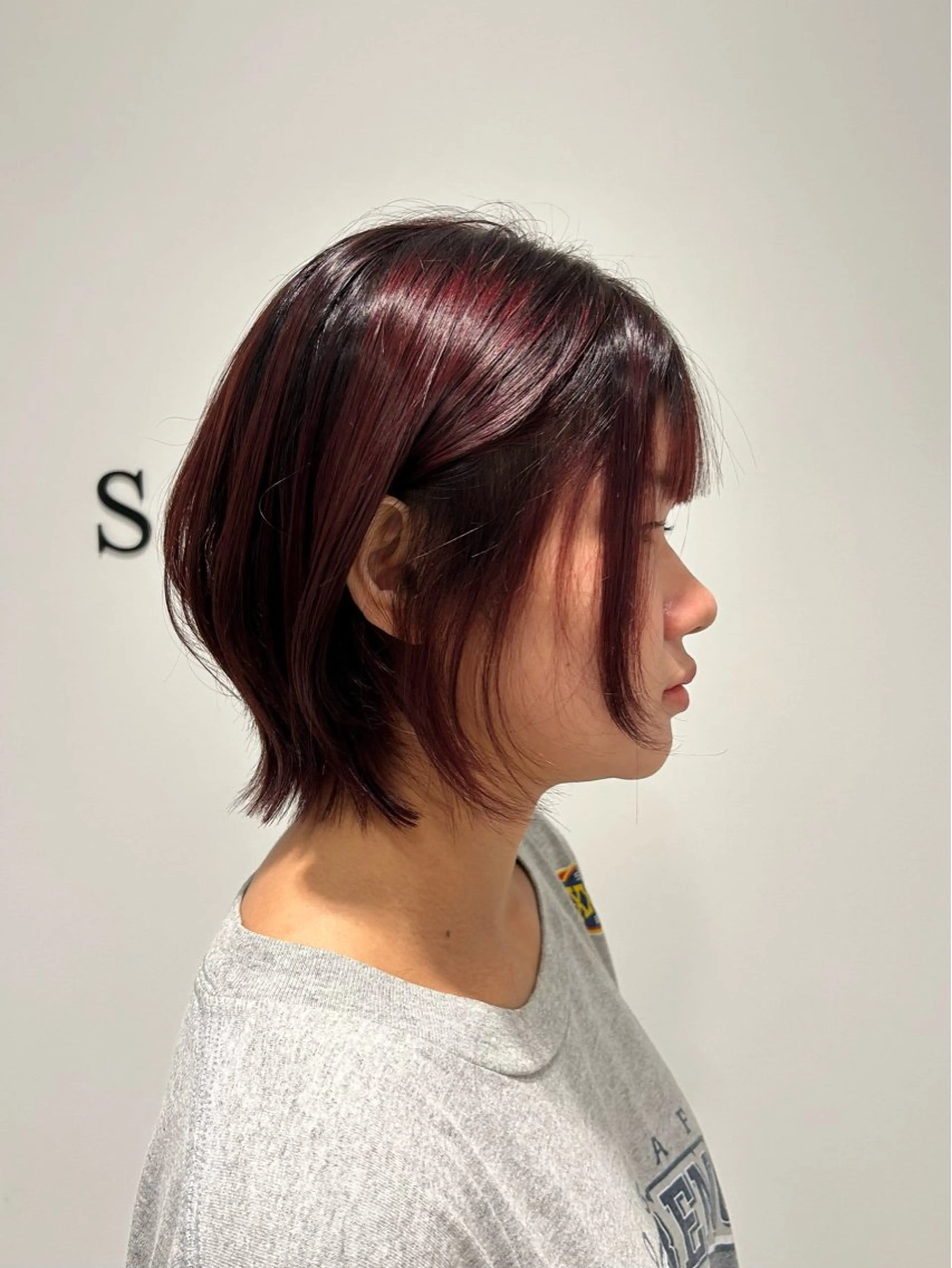 ショート ボブレイヤー ボブ レイヤーカット ショートヘア ヘアセット/ミニボブ /レイヤー 山田寛菜のヘアスタイル