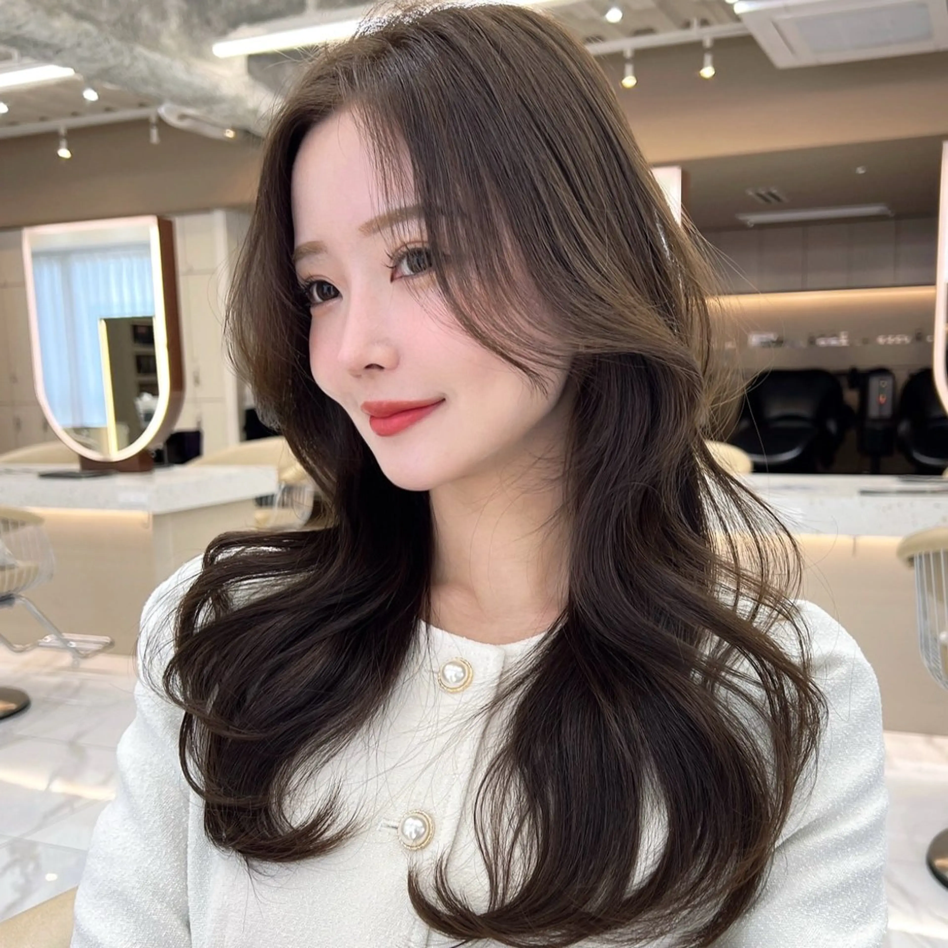 ロング カラー 似合わせカット カット ヘアカラー 縮毛矯正 トリートメント レイヤー/髪質改善 Lond ambreのヘアスタイル