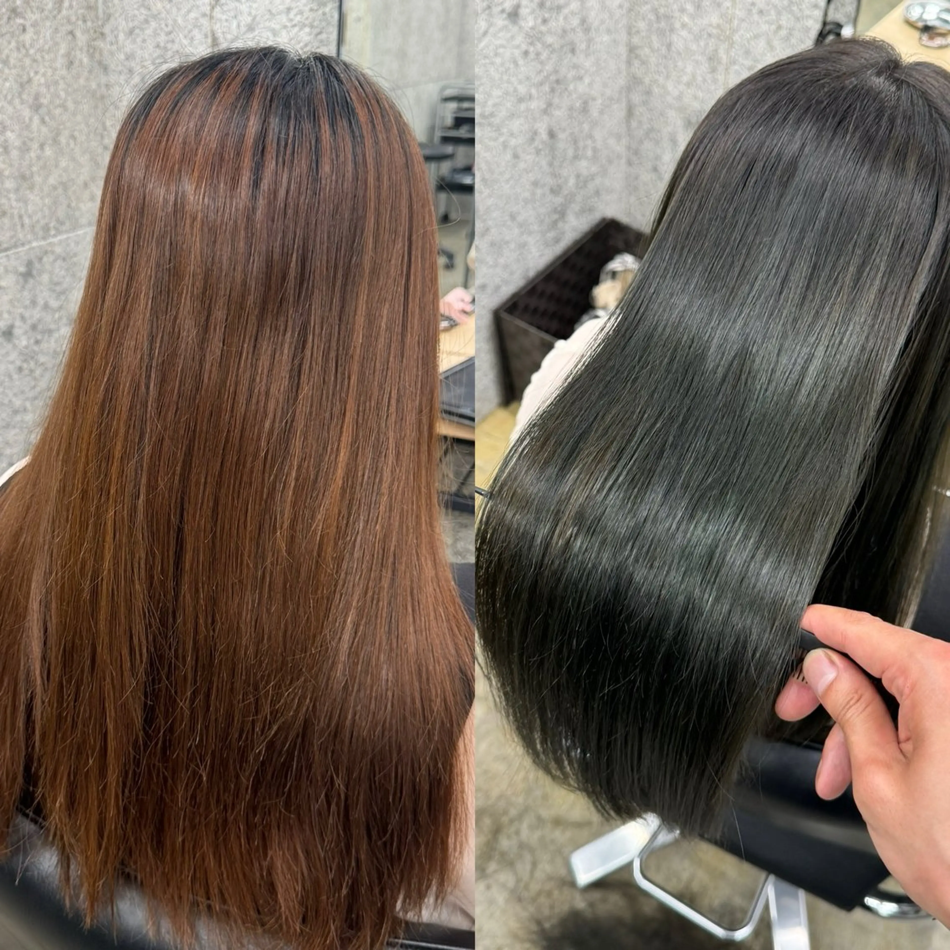 ロング カット ヘアカラー 縮毛矯正 トリートメント 髪質改善/浅沼 亮のヘアスタイル