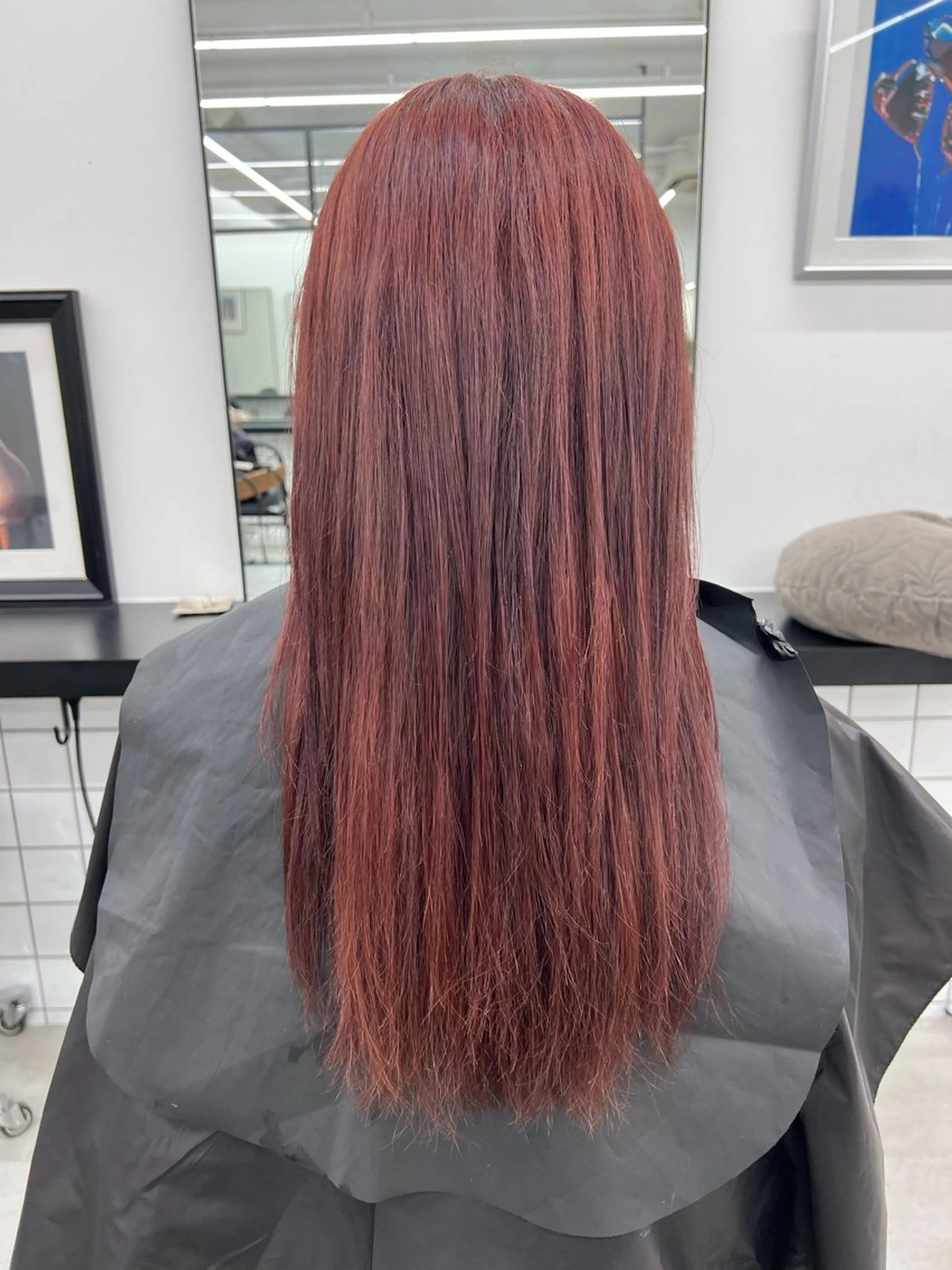 セミロング カラー ブラウンカラー カシス ピンクカラー レッドカラー レッドブラウン 🌷︎あすか🌷 JILLSTUDIOのヘアスタイル