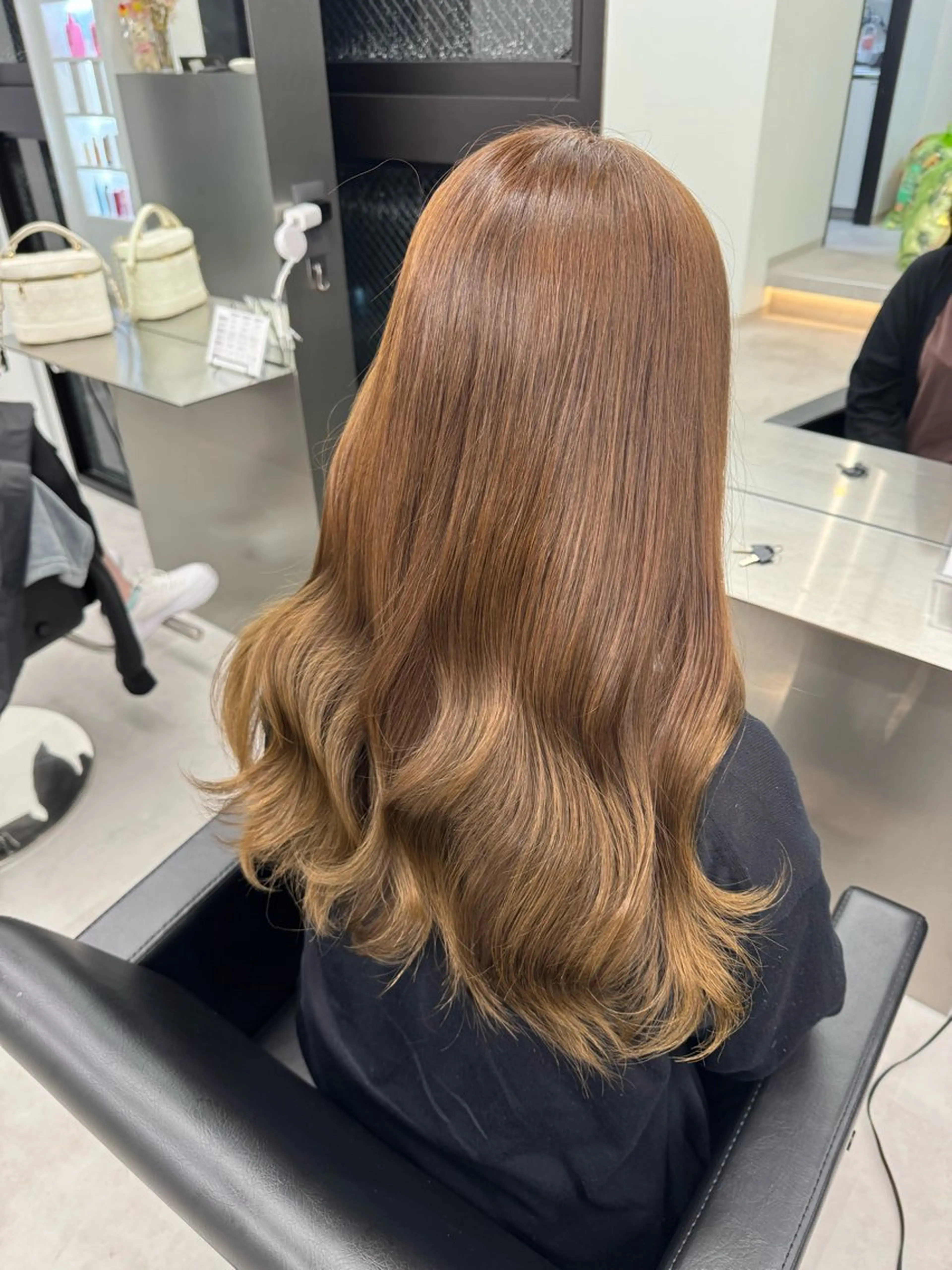ロング カラー ブリーチ ブラウンカラー ハイトーン/エクステ /韓国ヘアKENTAのヘアスタイル