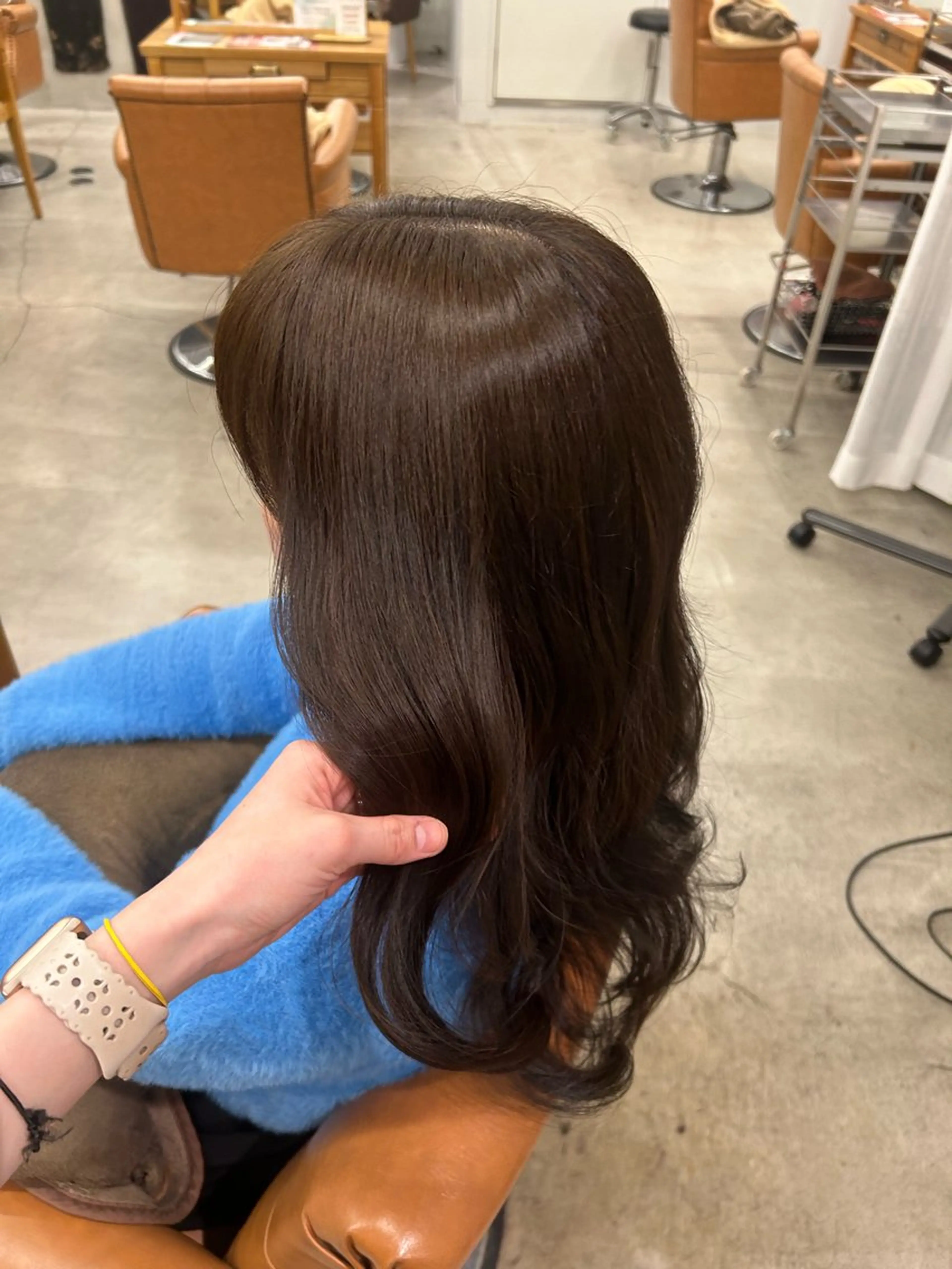 ロング カラー ヘアアレンジ ブラウンカラー マットブラウン 🌼髪質改善/透明感 艶髪タケドミのヘアスタイル