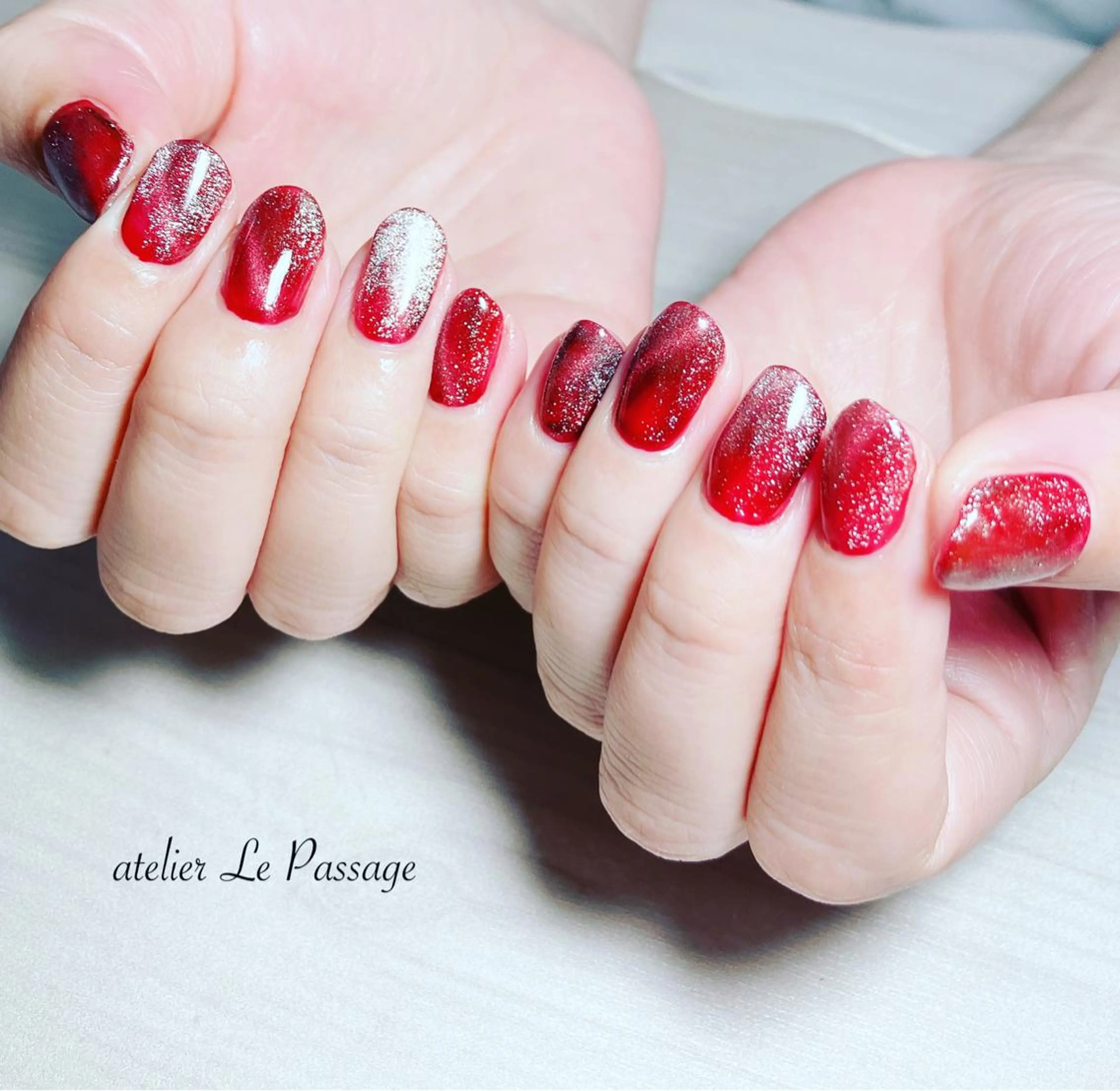 ネイル ジェルネイル ワンカラーネイル パラジェル 夏ネイル Atelier Le Passage所属・h nakatsukaのネイルデザイン