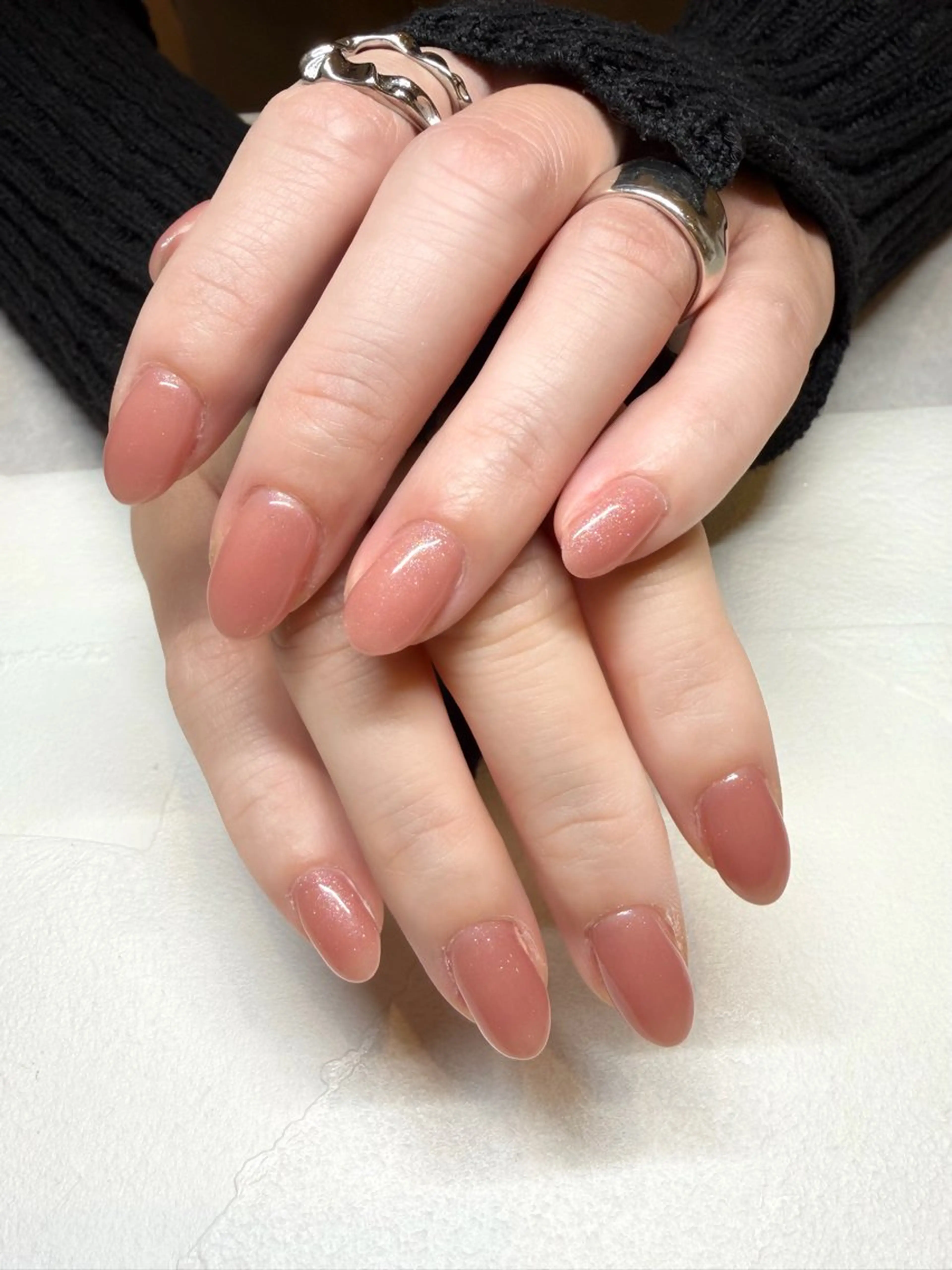 ネイル ラメ(グリッター) ワンカラーネイル salon madre Sakiのネイルデザイン