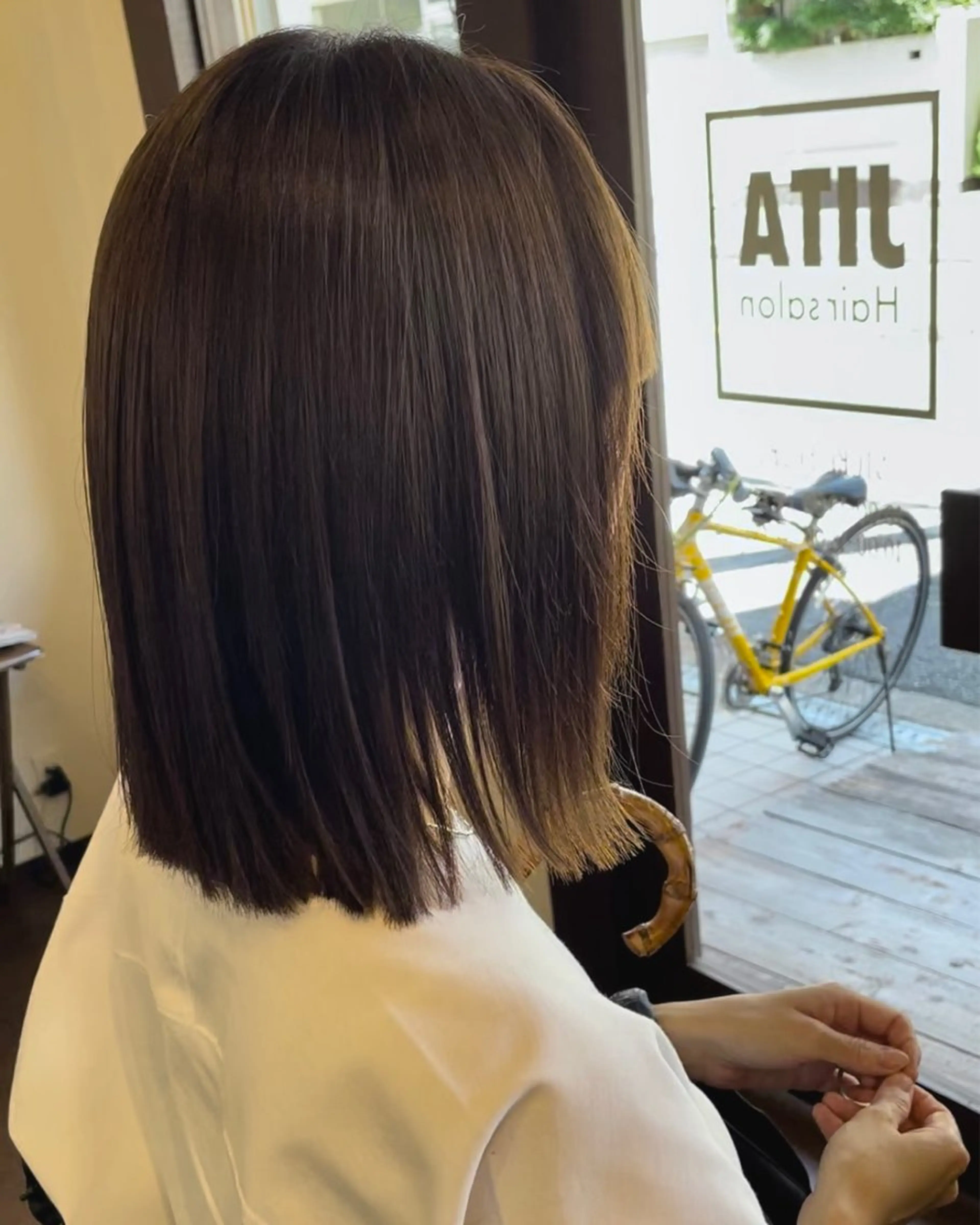 ミディアム ボブ 髪質改善/JITA 上本町/上尾 純也のヘアスタイル