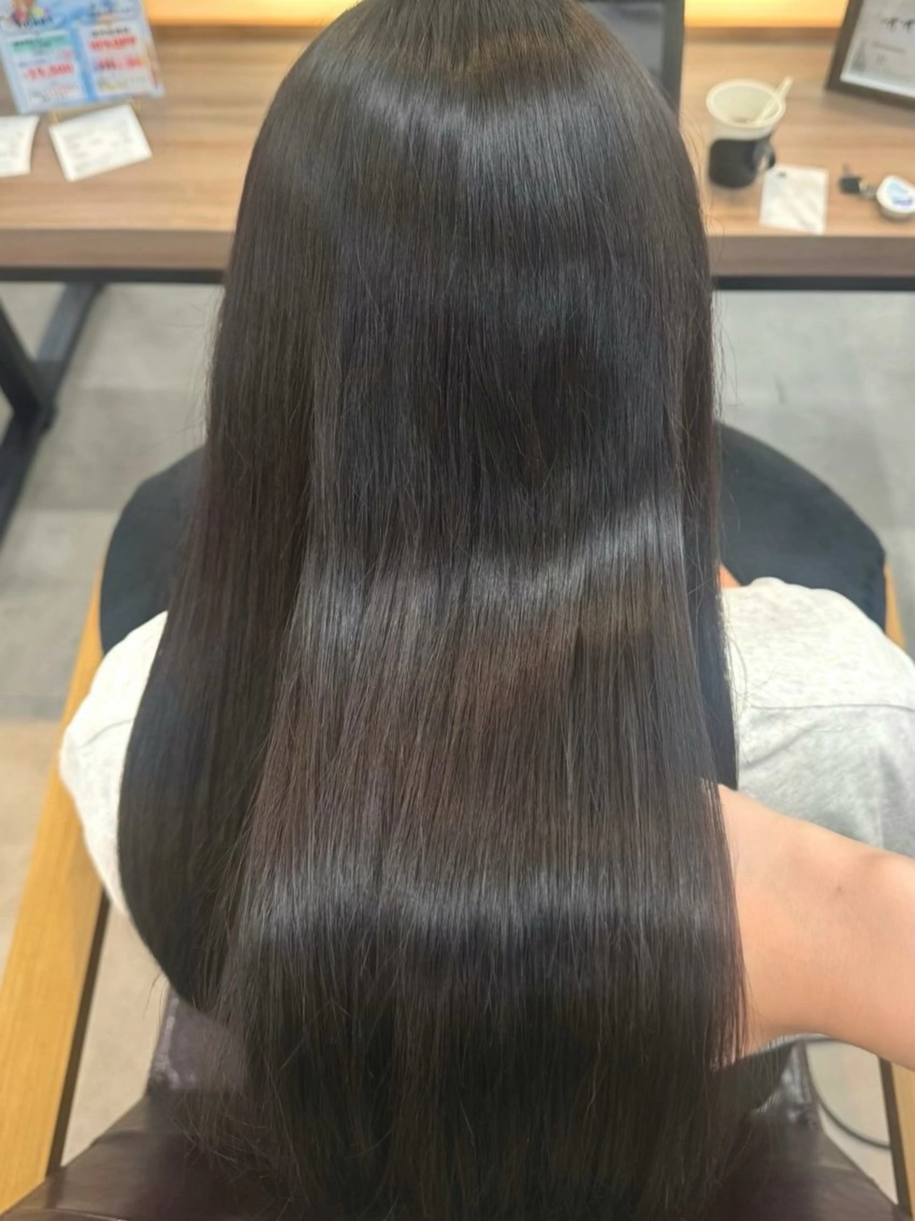 ロング カラー トリートメント カット ヘアカラー トリートメント 髪質改善/レイヤー/ 🐣kokoro🌸のヘアスタイル