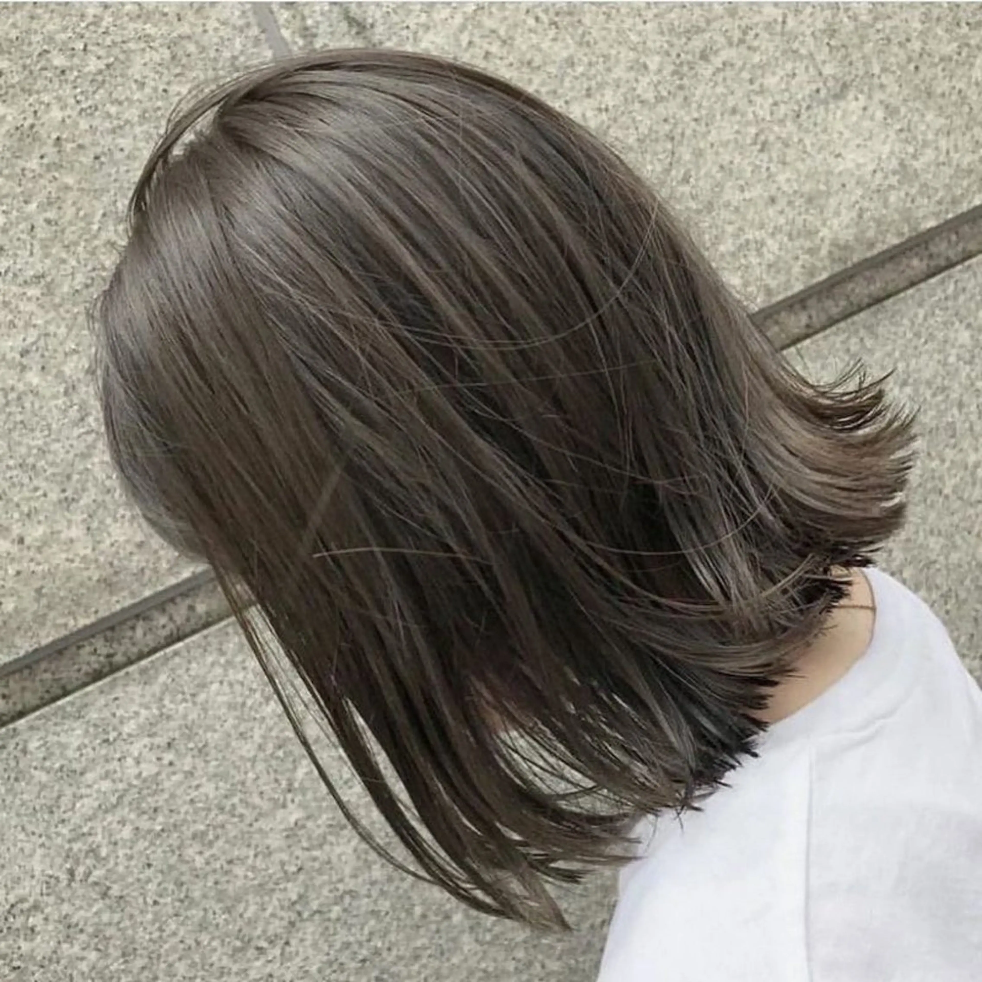 セミロング カラー ヘアカラー トリートメント レイヤー/グレージュ 髪質改善/コウスケのヘアスタイル