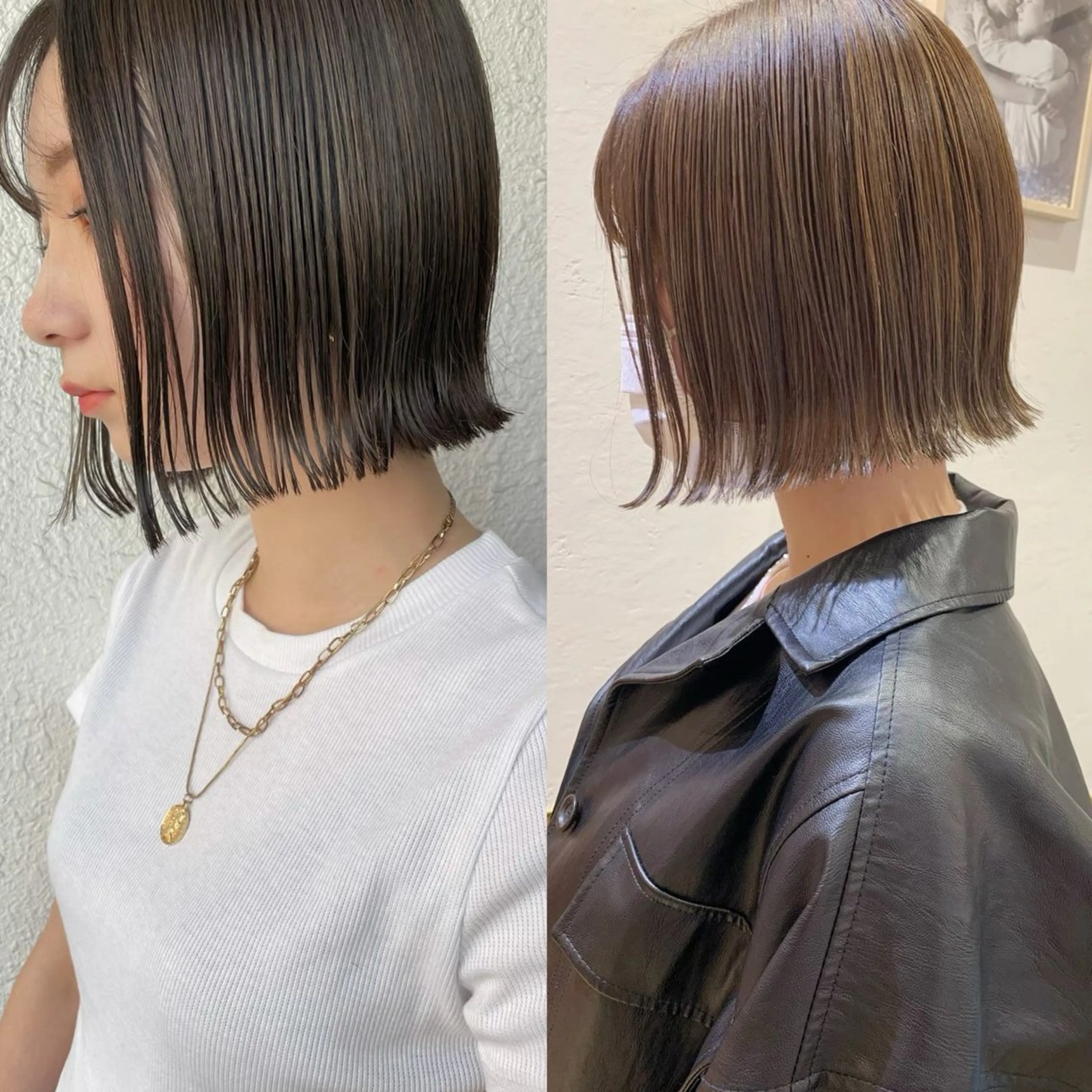 ミディアム ‎🤍レイヤー/ 縮毛矯正🖤菊池瑛士のヘアスタイル