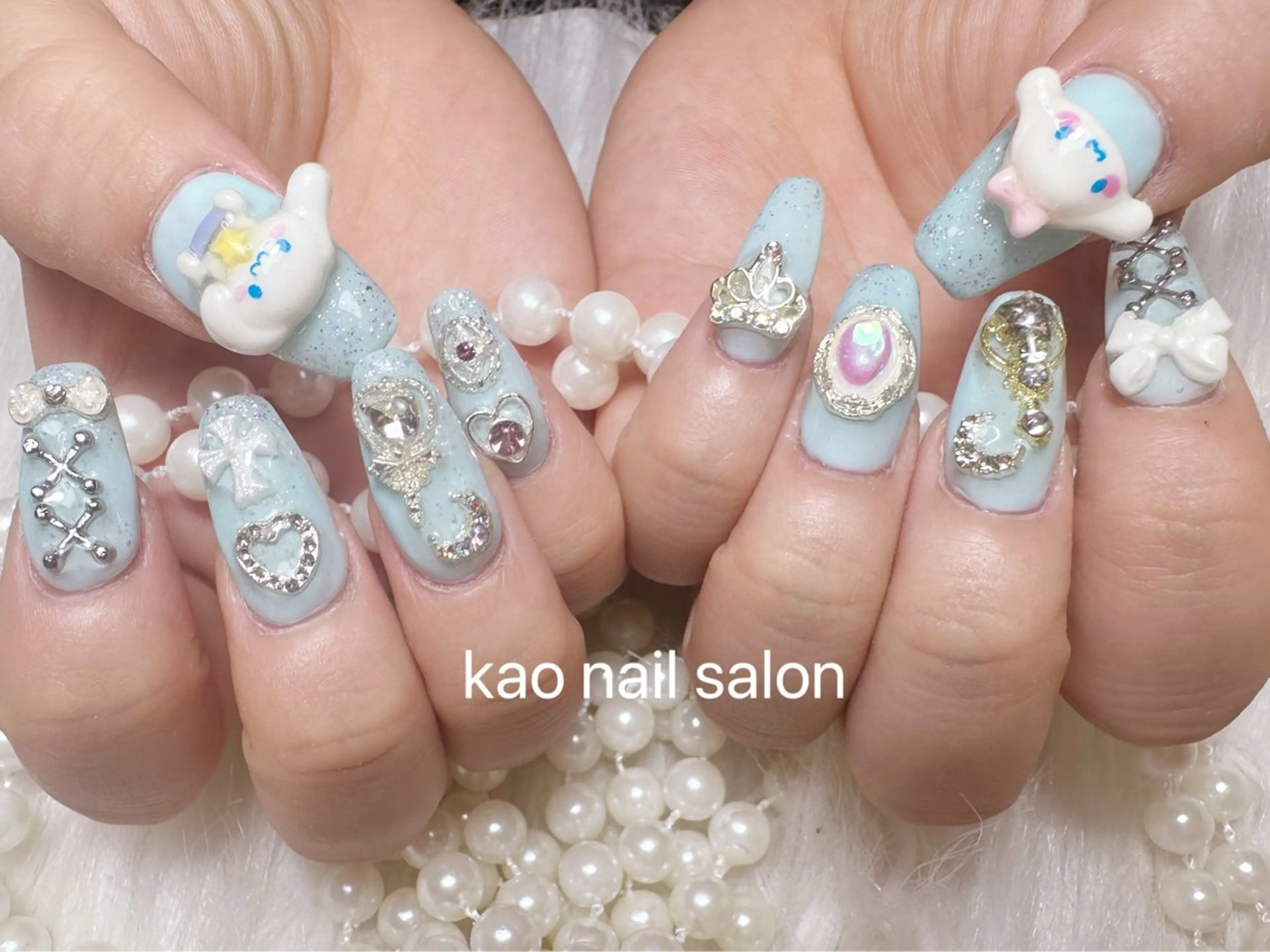 ネイル ハンドネイル kao nail マグネット/長さだしのネイルデザイン