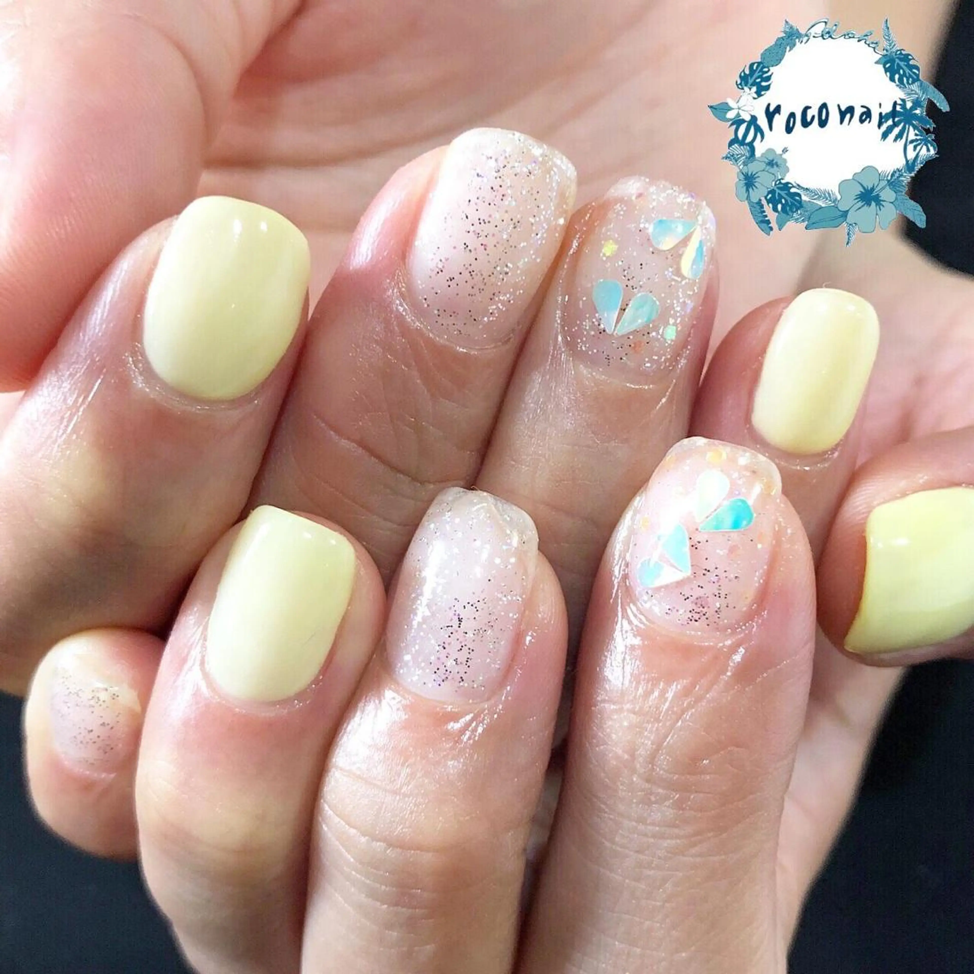 ネイル フットネイル ラメ(グリッター) オフィスネイル ワンカラーネイル ハンドネイル roconail ヒロコのネイルデザイン