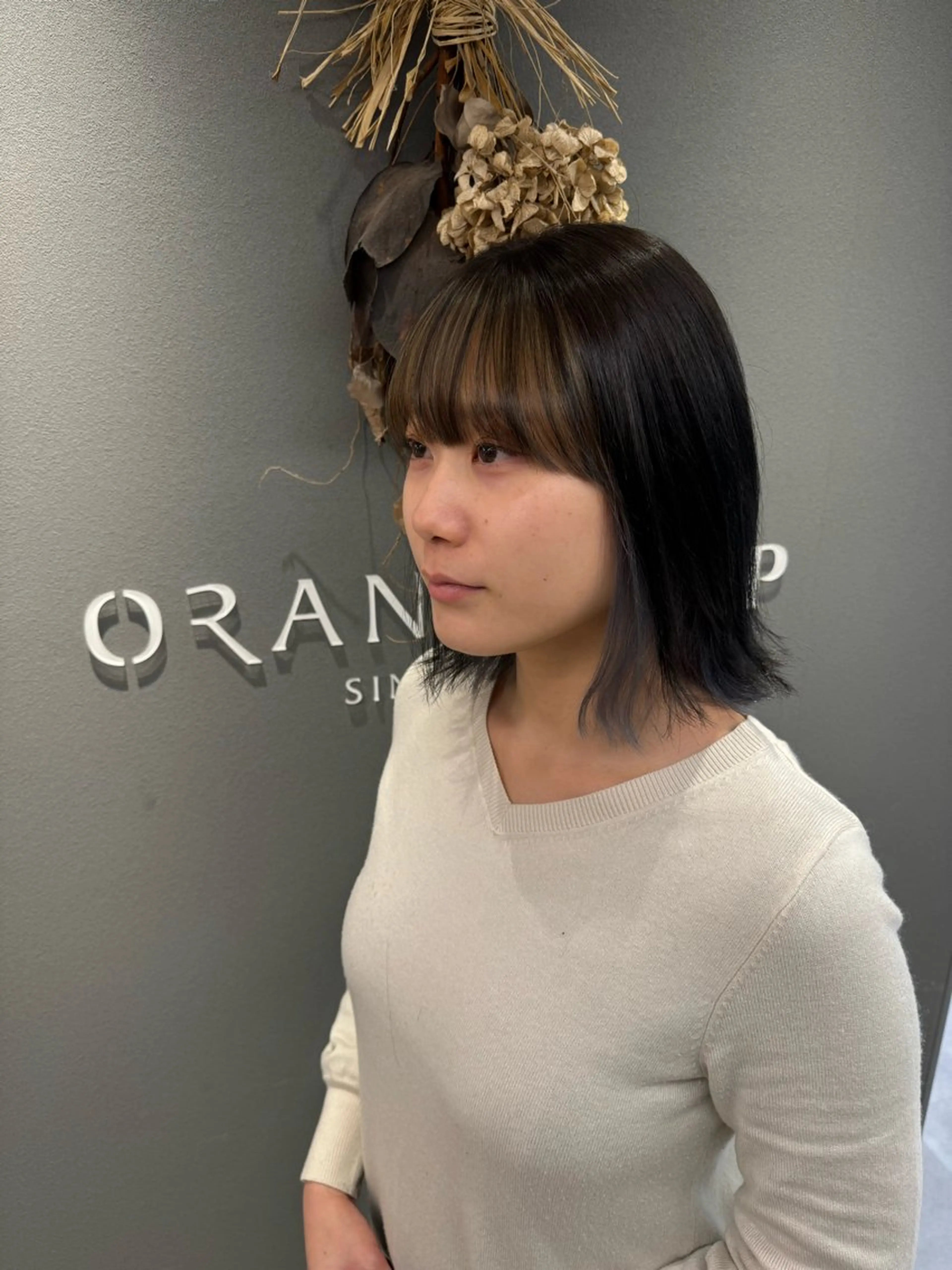 ミディアム カラー 巻ける美髪矯正/ 韓国ヘア/yutaのヘアスタイル