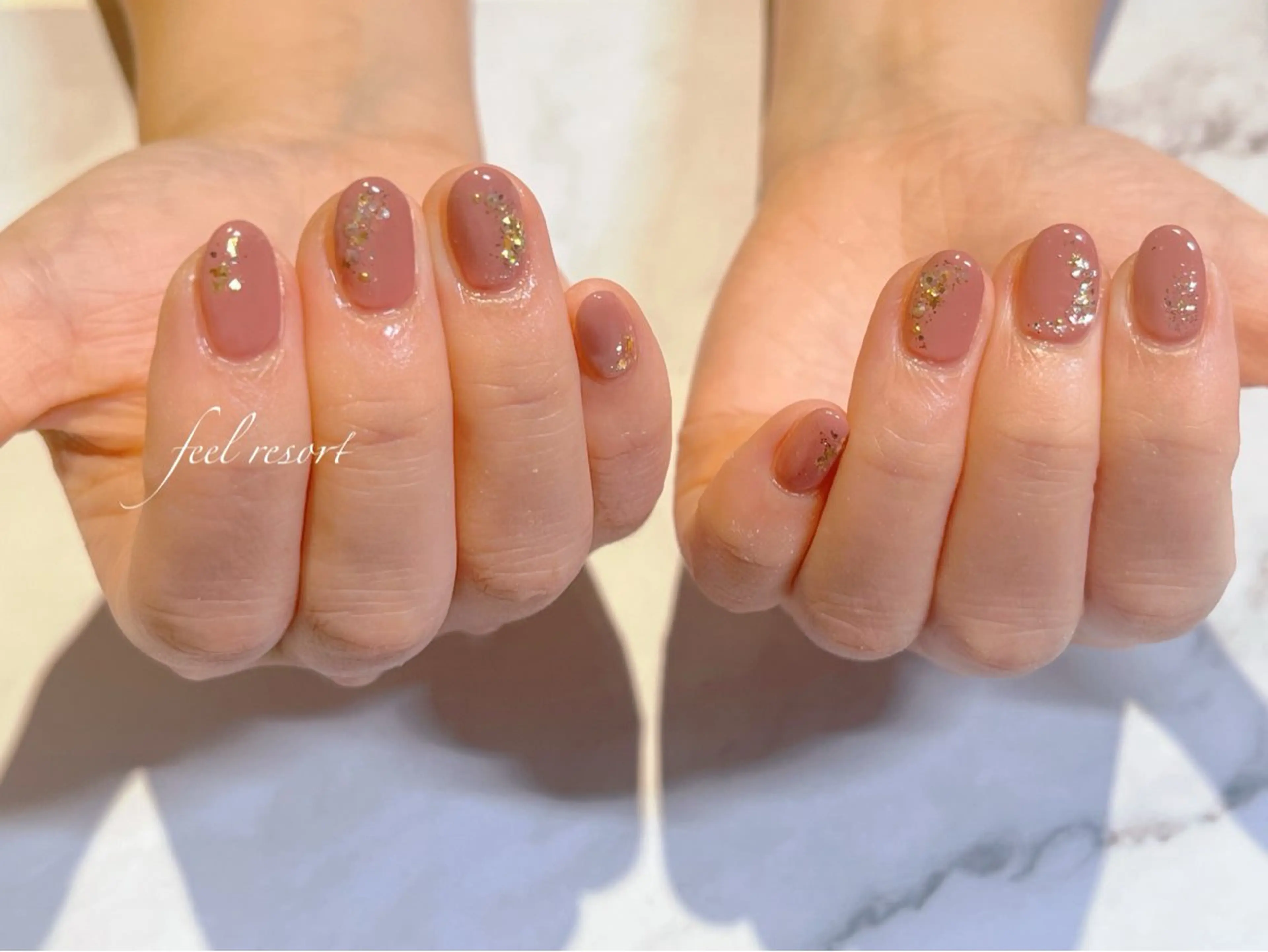 ネイル 長さ出し フットネイル フレンチネイル ジェルネイル ガラスフレンチ Lien（リアン） 銀座駅6分のネイルデザイン