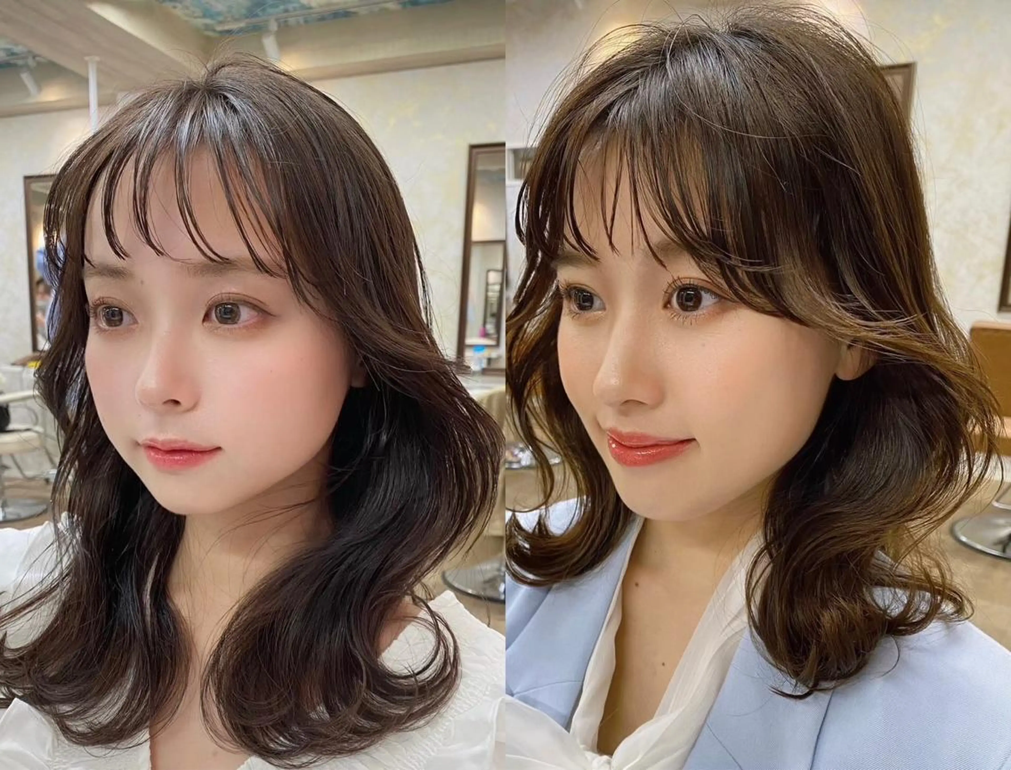 ミディアム カット ヘアカラー KAZUKI/ 髪質改善のヘアスタイル