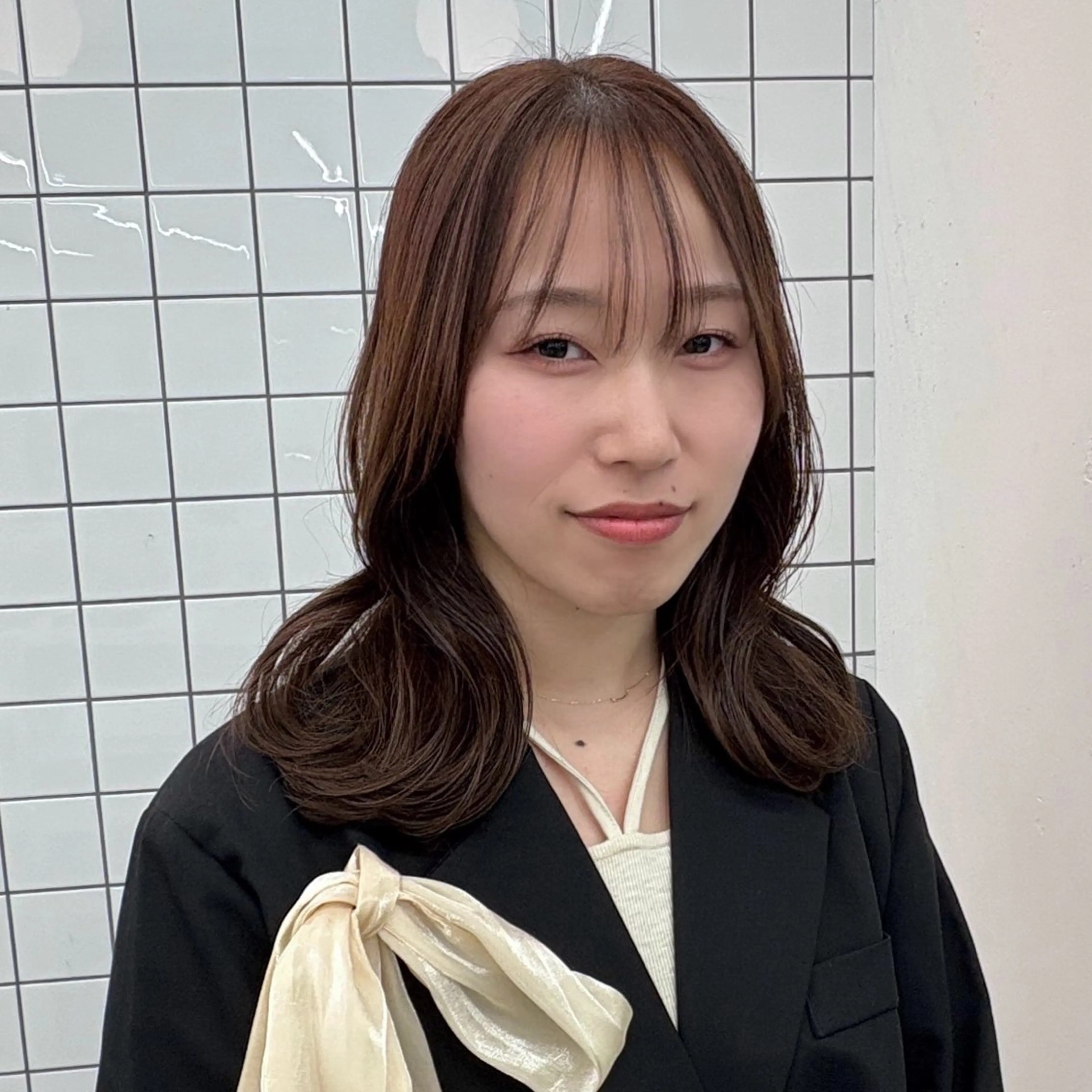 セミロング カラー ブラウンカラー 矢場町/8時-22時 JILLSTUDIOのヘアスタイル