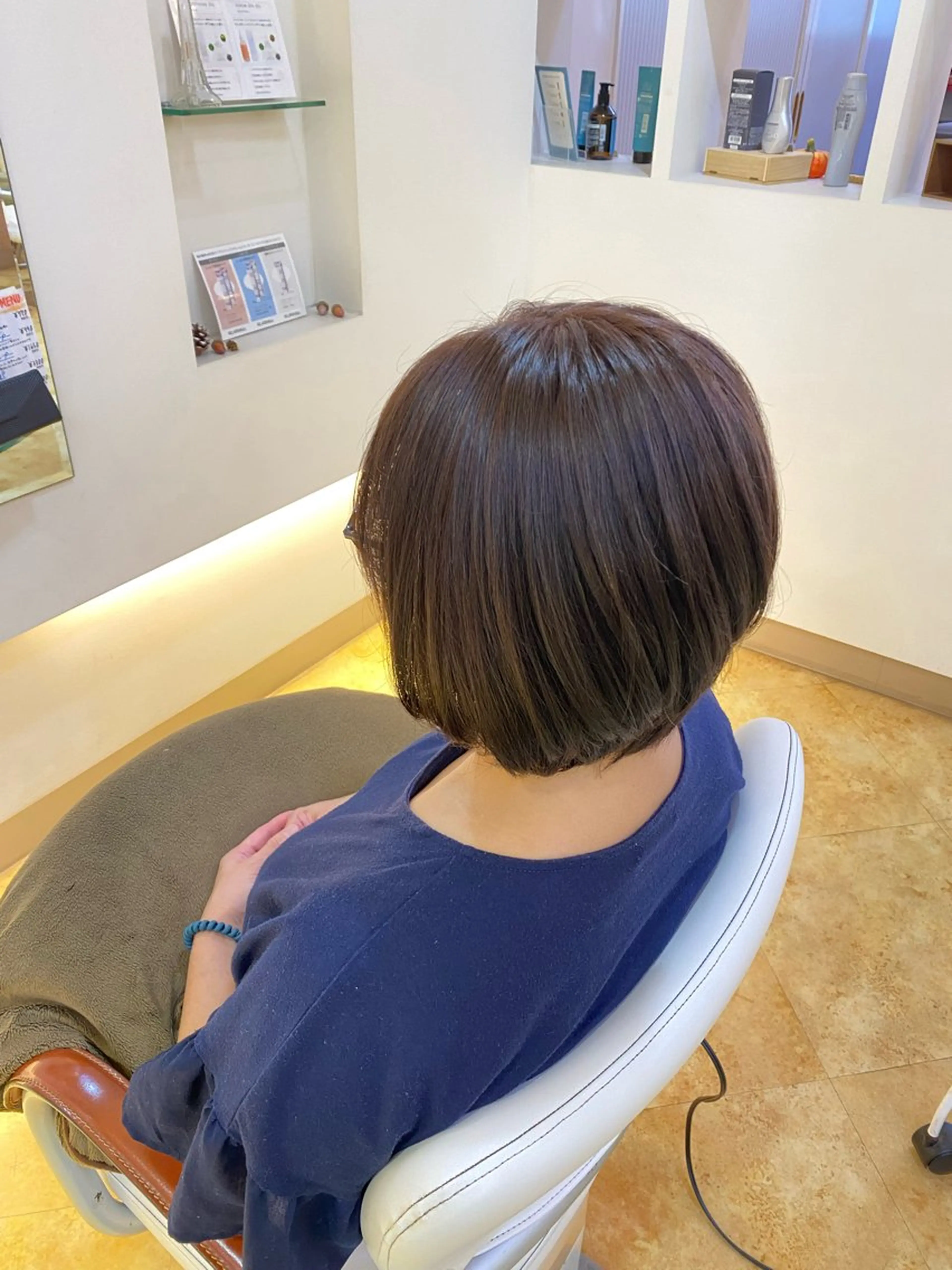 ショート ボブレイヤー ボブ レイヤーカット 韓国風ヘア🤍/頭皮 ケア🫧 Chikaのヘアスタイル