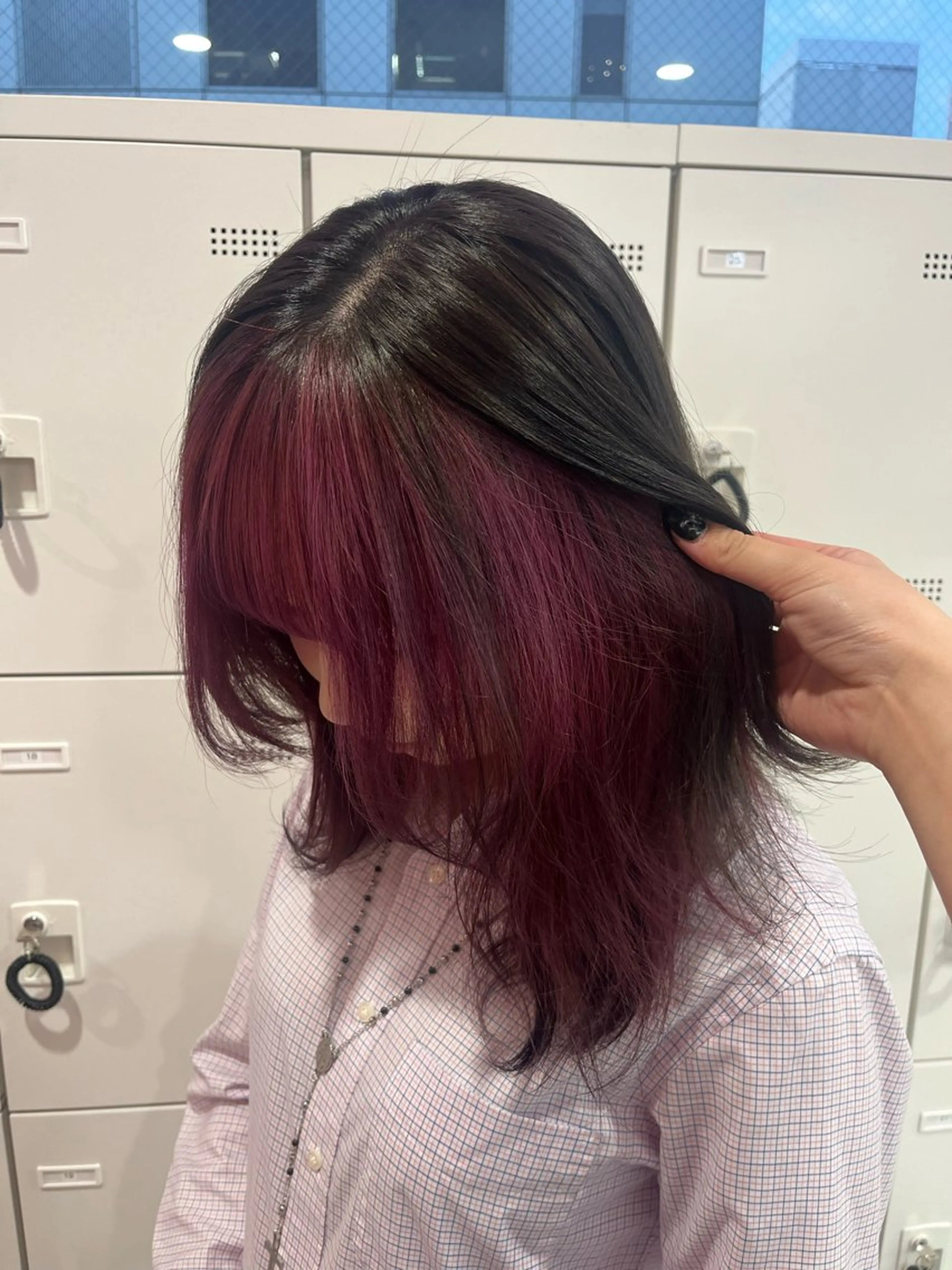 ミディアム カラー みう/仙台/暖色/ 艶髪/顔周りカット/のヘアスタイル