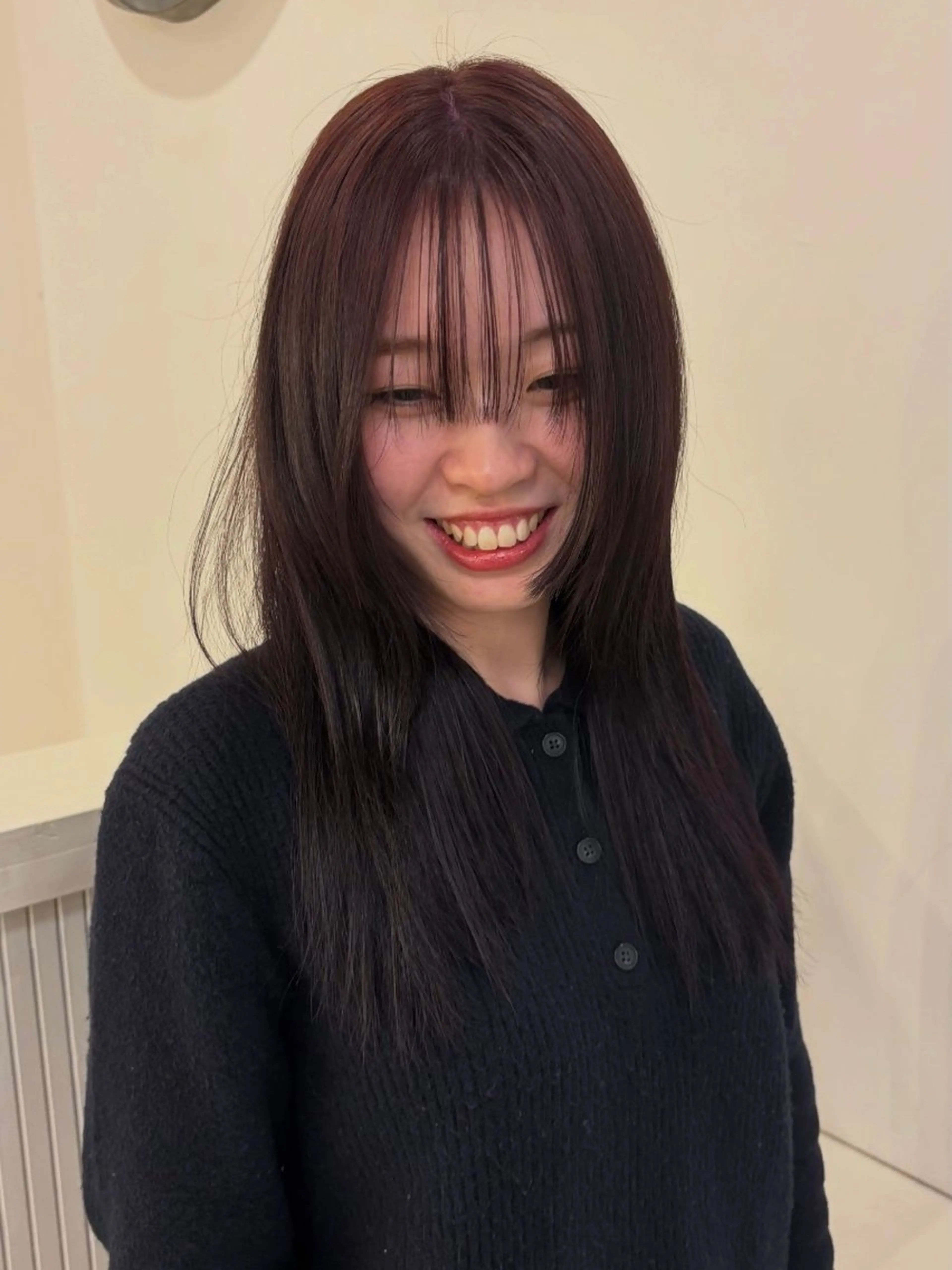 セミロング カラー ヘアカラー 福田 涼香のヘアスタイル