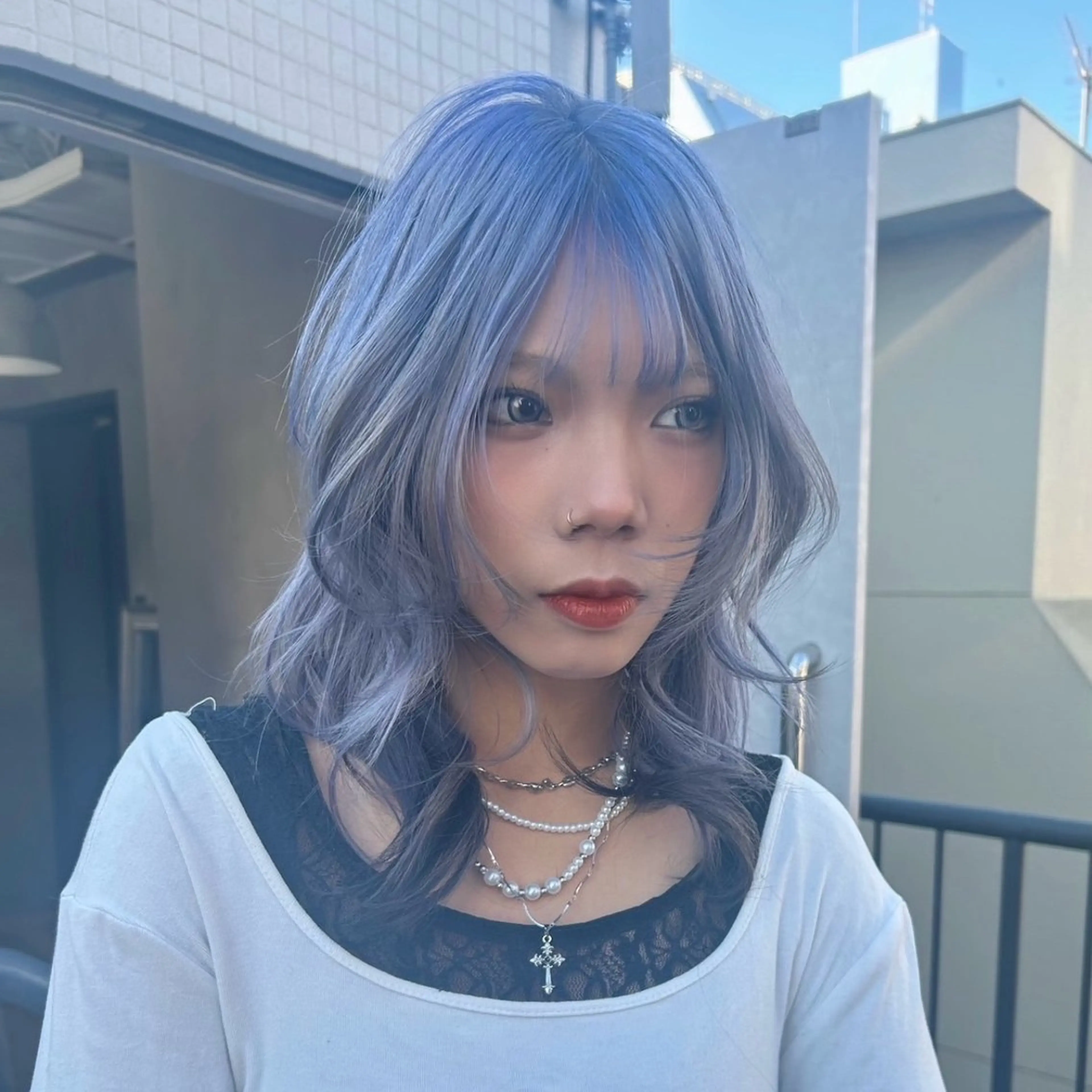 セミロング カラー AIRI /XENA渋谷本店のヘアスタイル